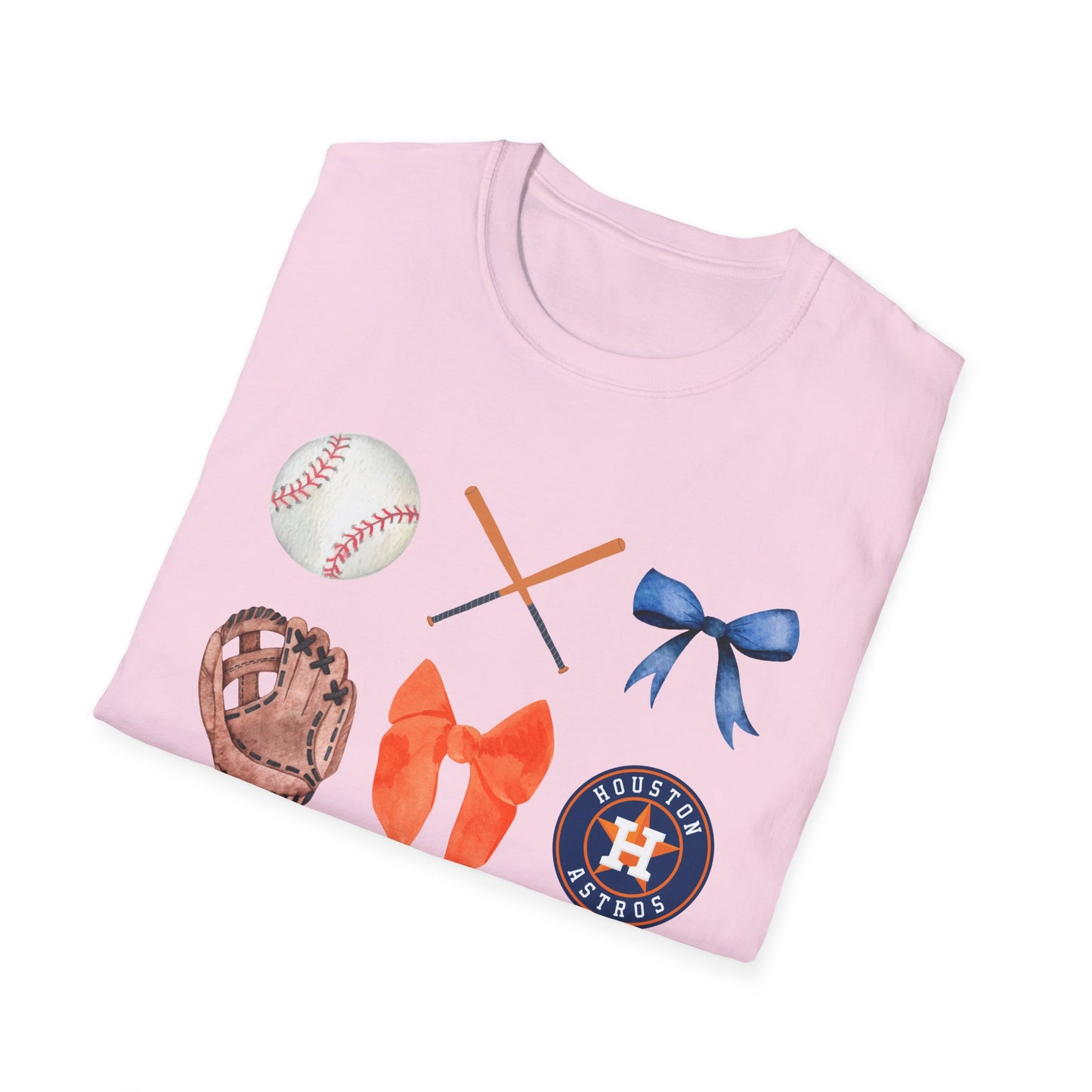 Houston Astros Baseball Coquette Tee - Southern Divas Boutique