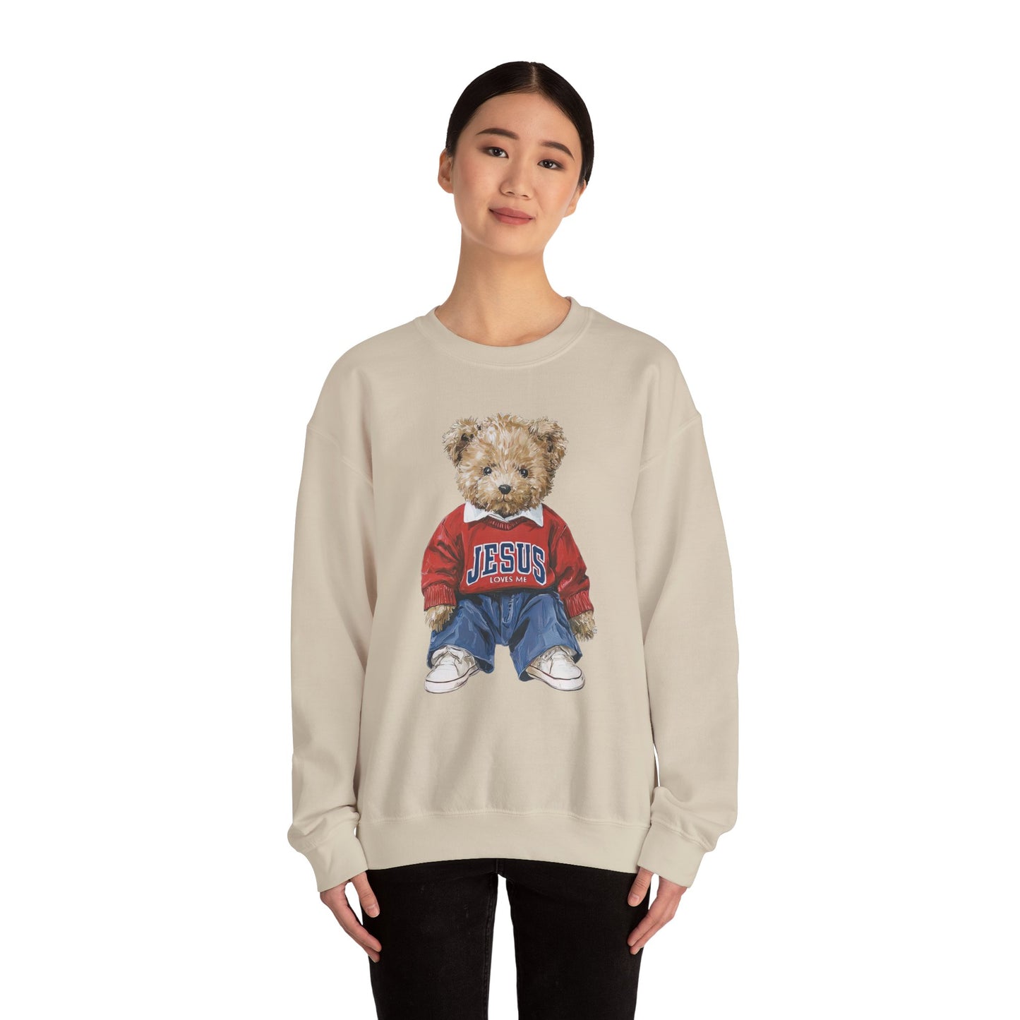Jesus Loves Me Teddy Sweatshirt - Southern Divas Boutique