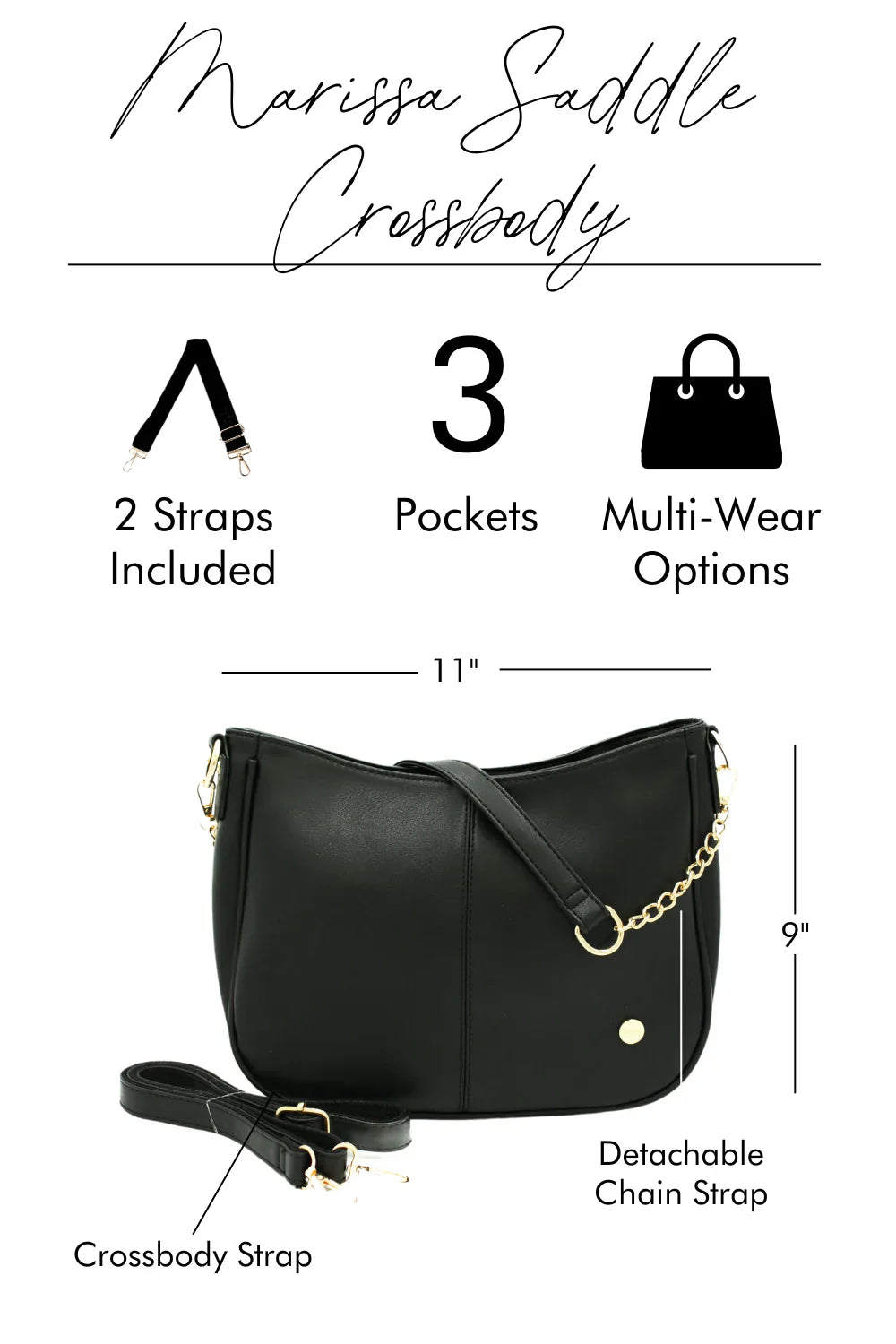 Marissa Saddle Crossbody - Southern Divas Boutique
