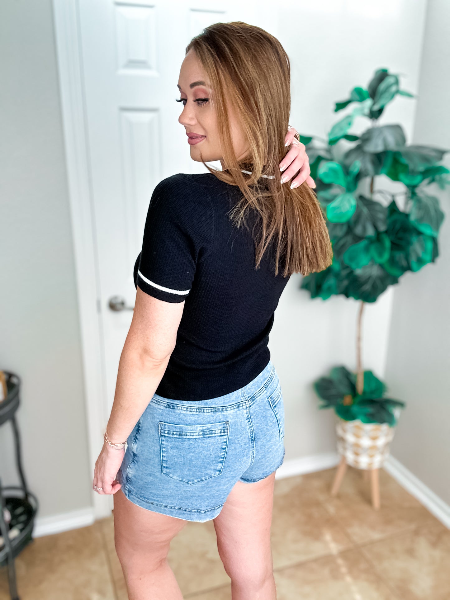Pinot Nior Ribbed Top - Southern Divas Boutique
