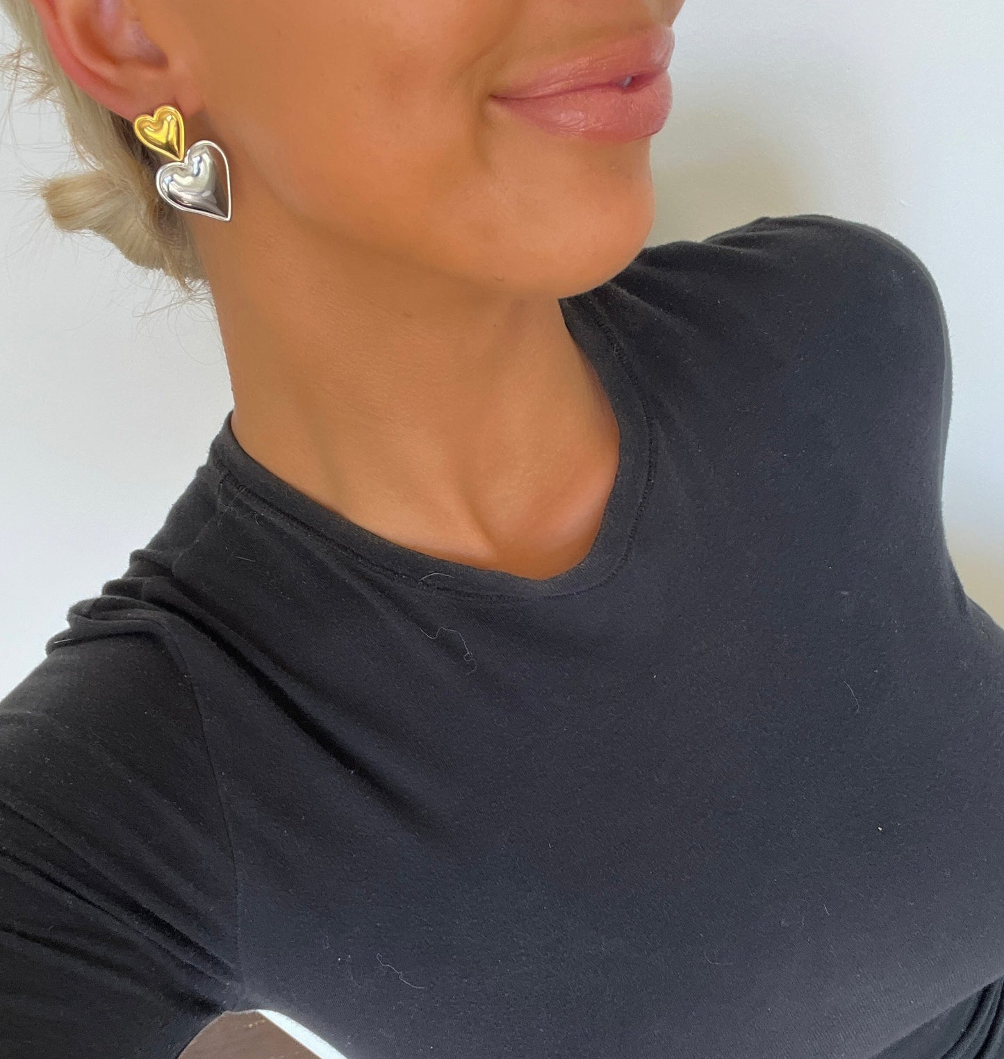 MIXED HEART EARRINGS - Southern Divas Boutique