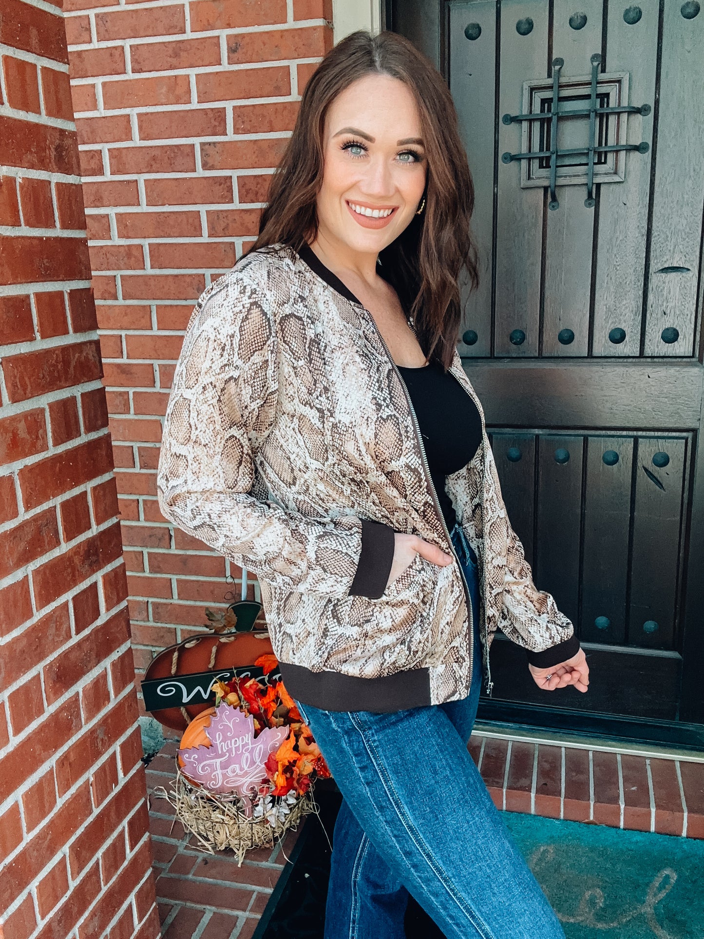 Bonfire Bell Bomber Jacket - Southern Divas Boutique