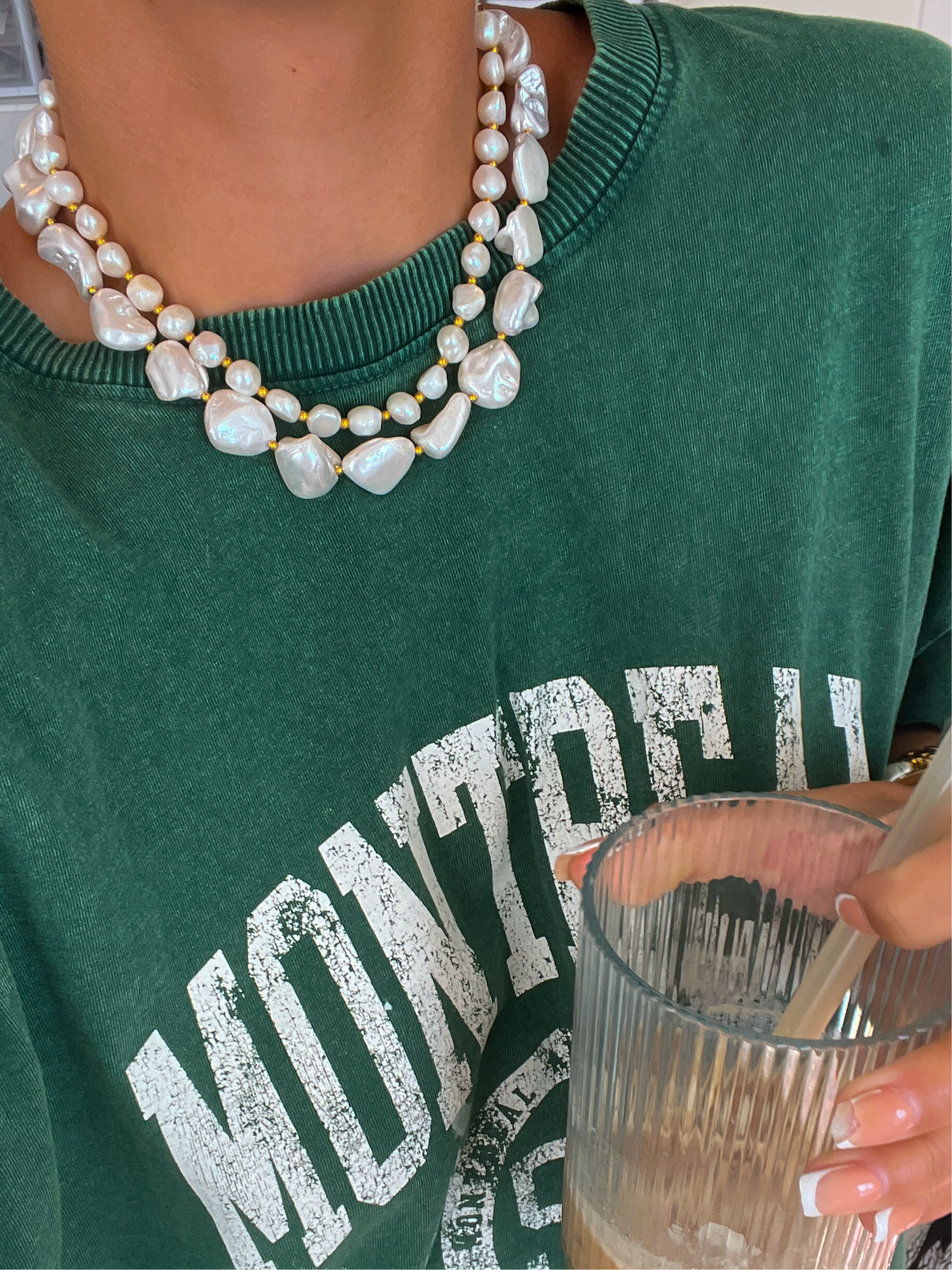 GLAM PEARL NECKLACE - Southern Divas Boutique