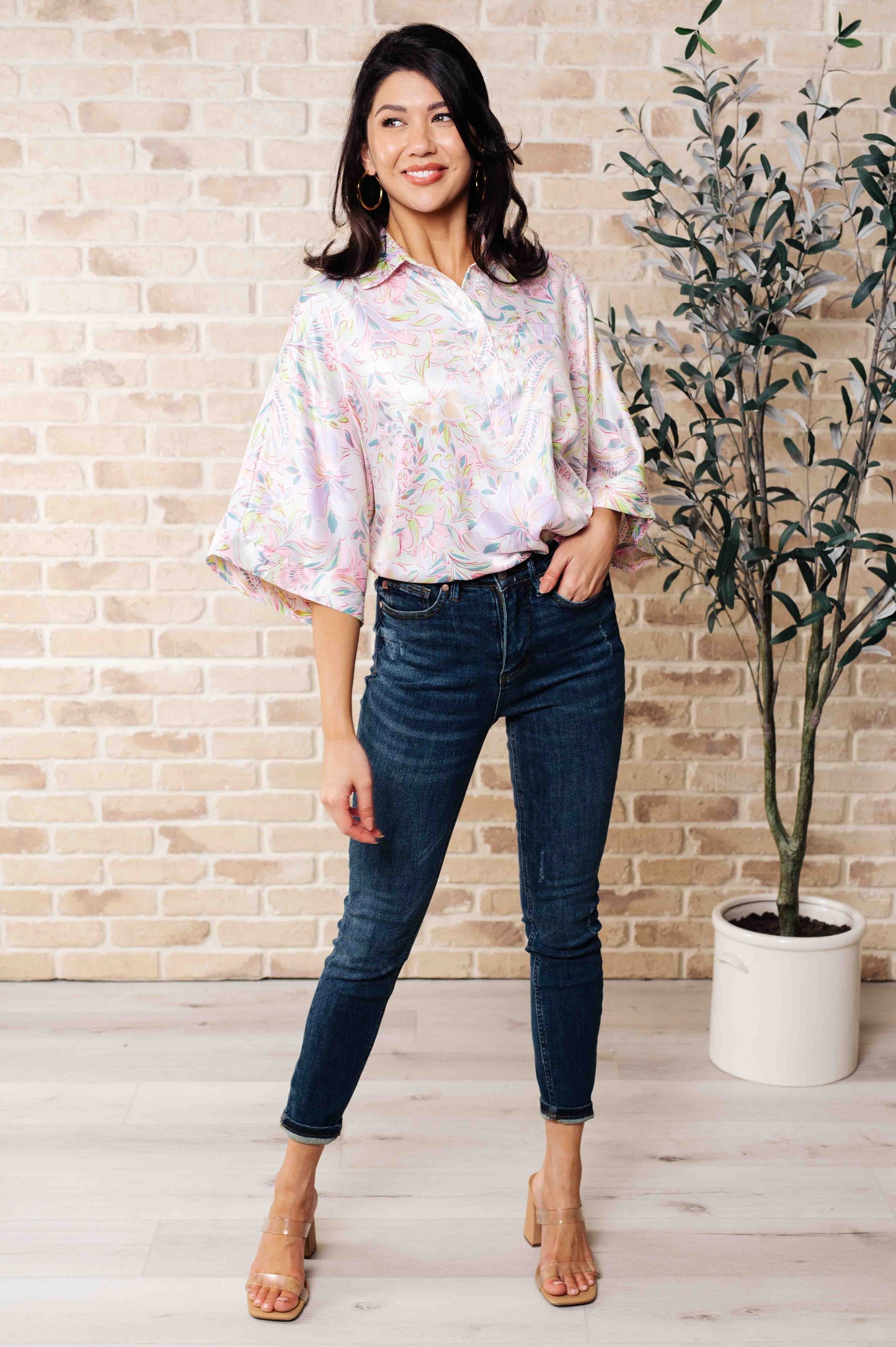 Blissful Botanicals Blouse - Southern Divas Boutique