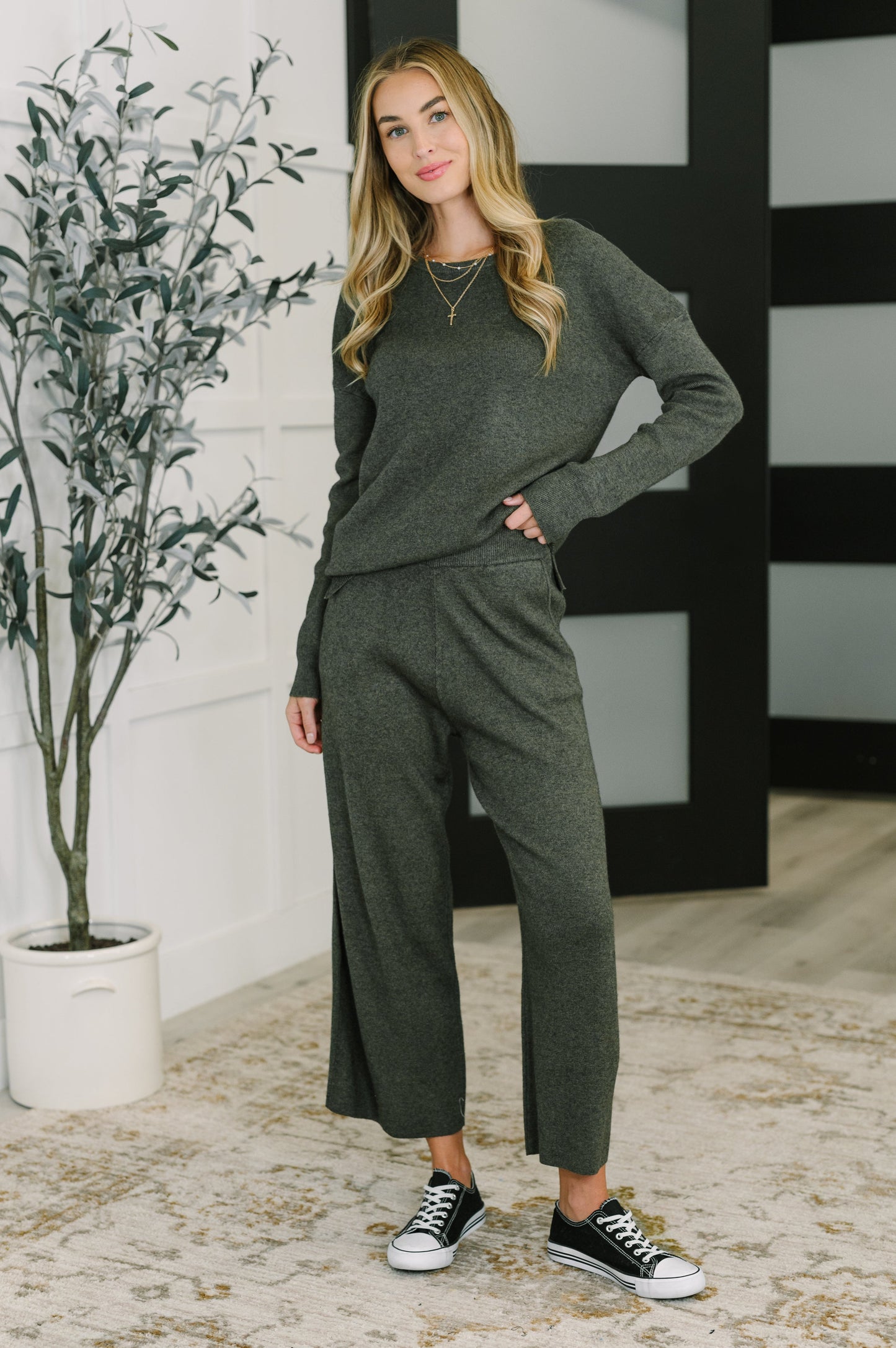 Clove Culottes in Moss - Southern Divas Boutique