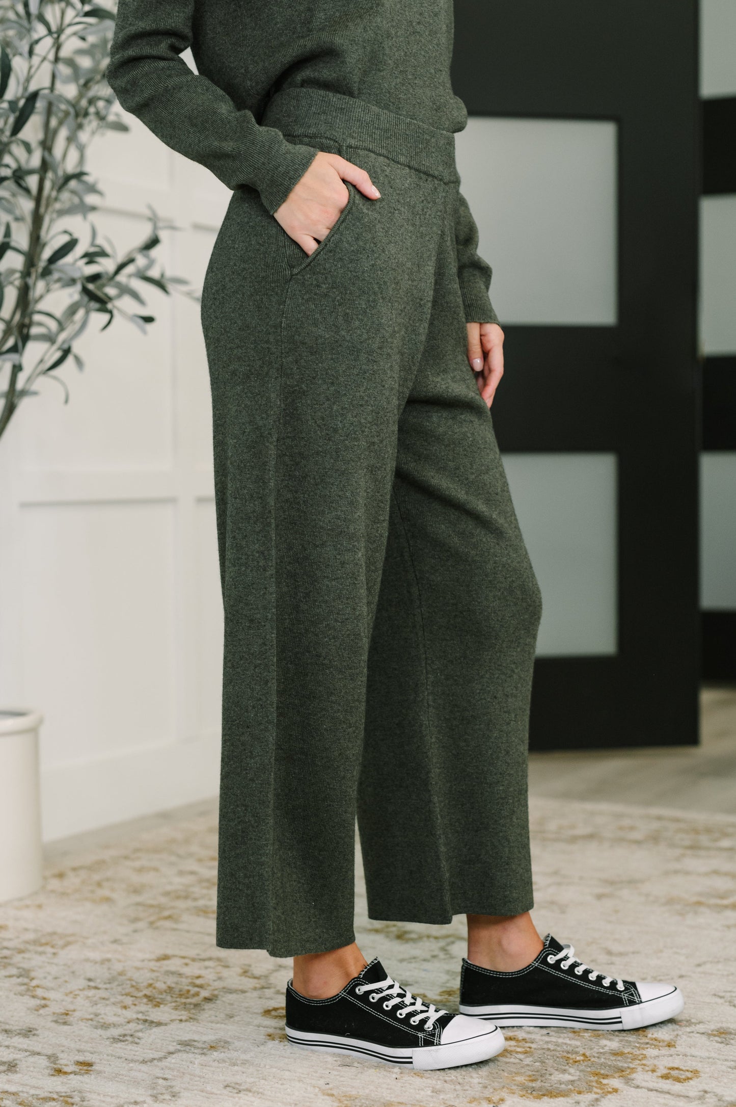 Clove Culottes in Moss - Southern Divas Boutique