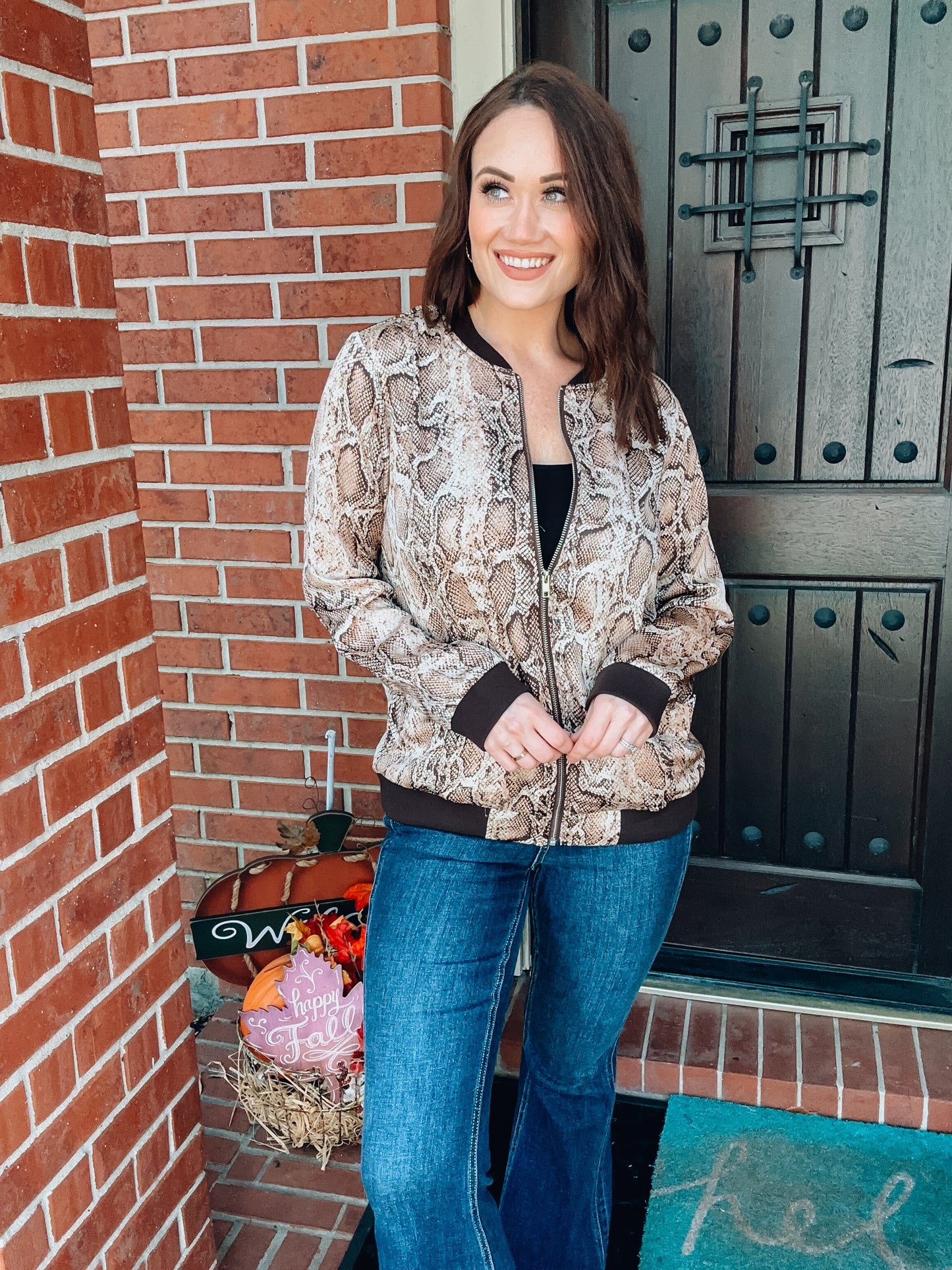 Bonfire Bell Bomber Jacket - Southern Divas Boutique