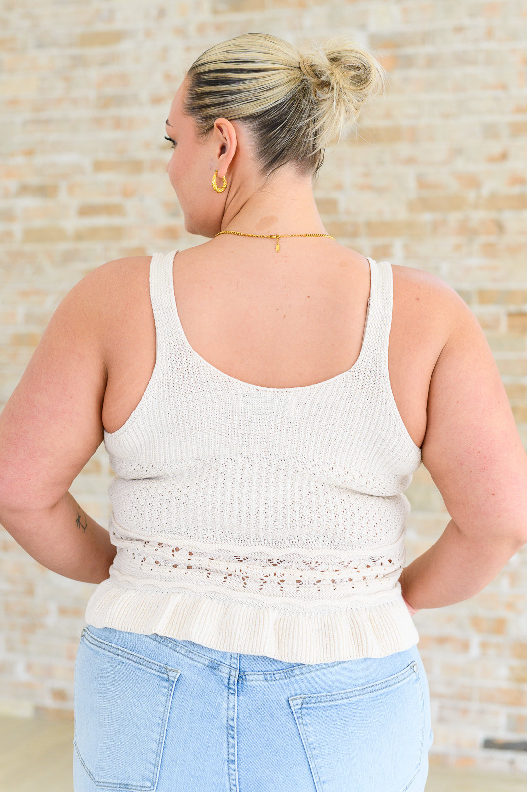 Day Dancing Ruffle Knit Tank Top - Southern Divas Boutique