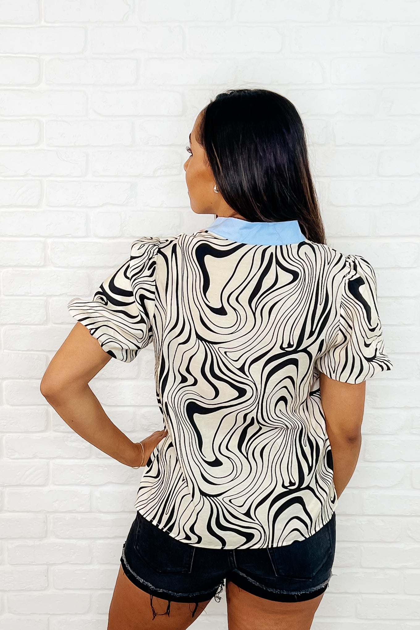 Don't Want to Wait Zebra Print Top - Southern Divas Boutique