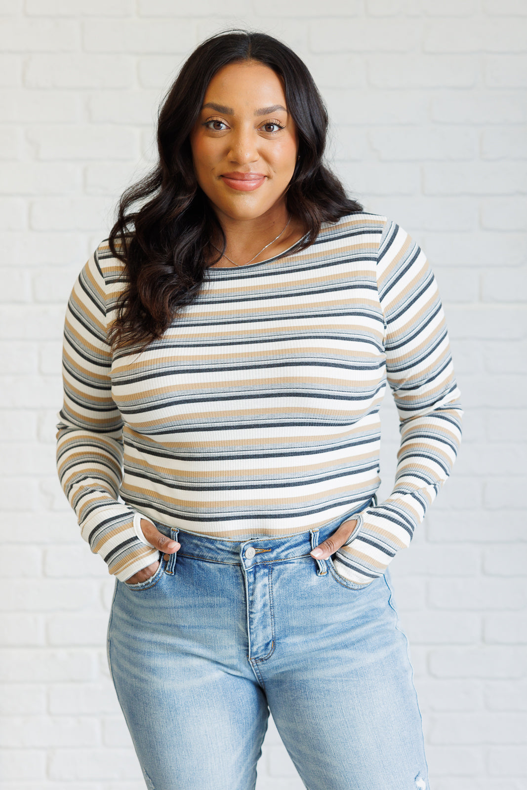 East Coast Breeze Striped Top - Southern Divas Boutique