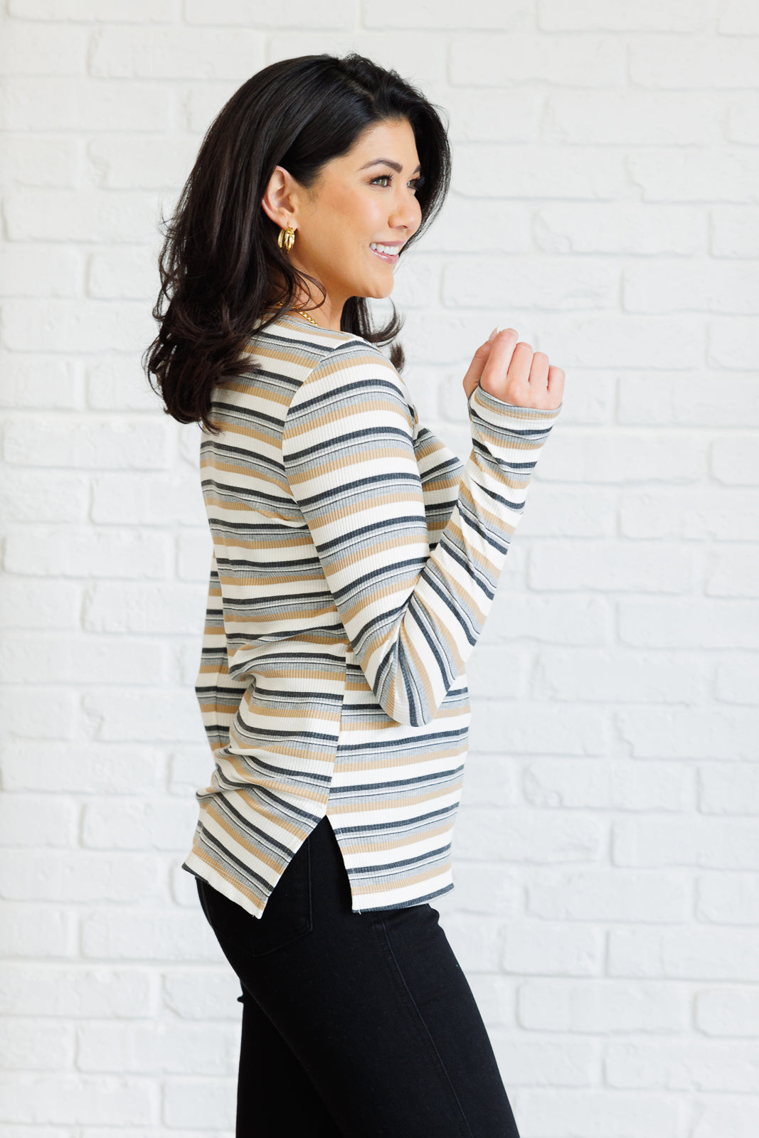 East Coast Breeze Striped Top - Southern Divas Boutique