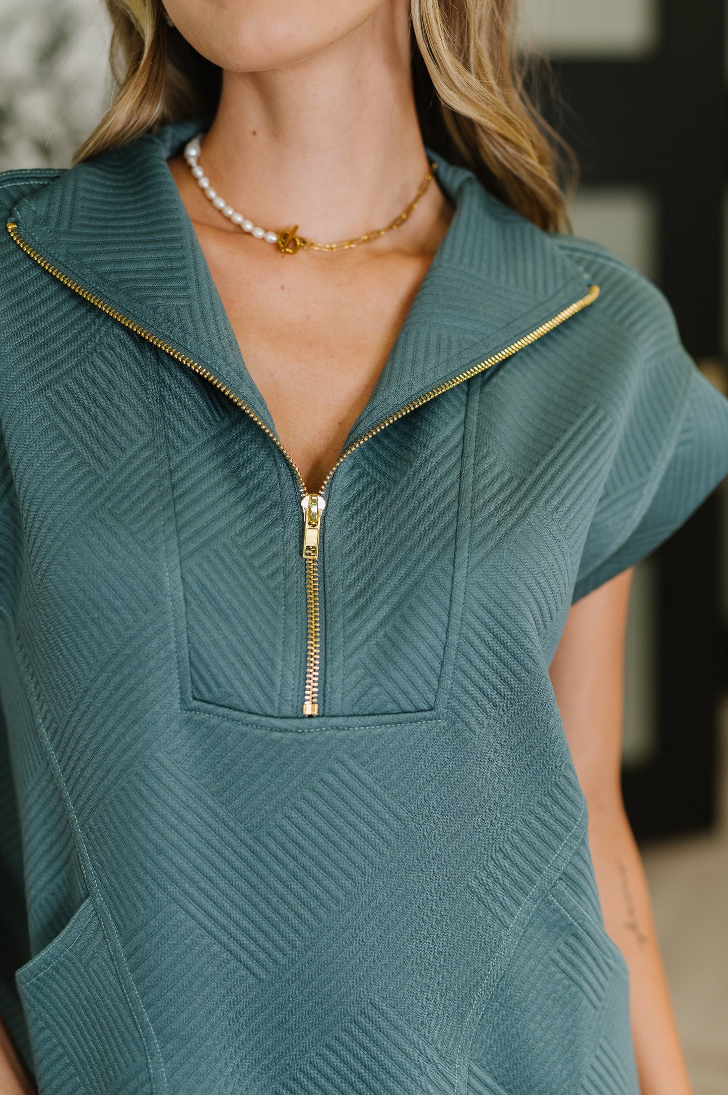 Easy Hustle High Neck Dress in Ash Jade - Southern Divas Boutique