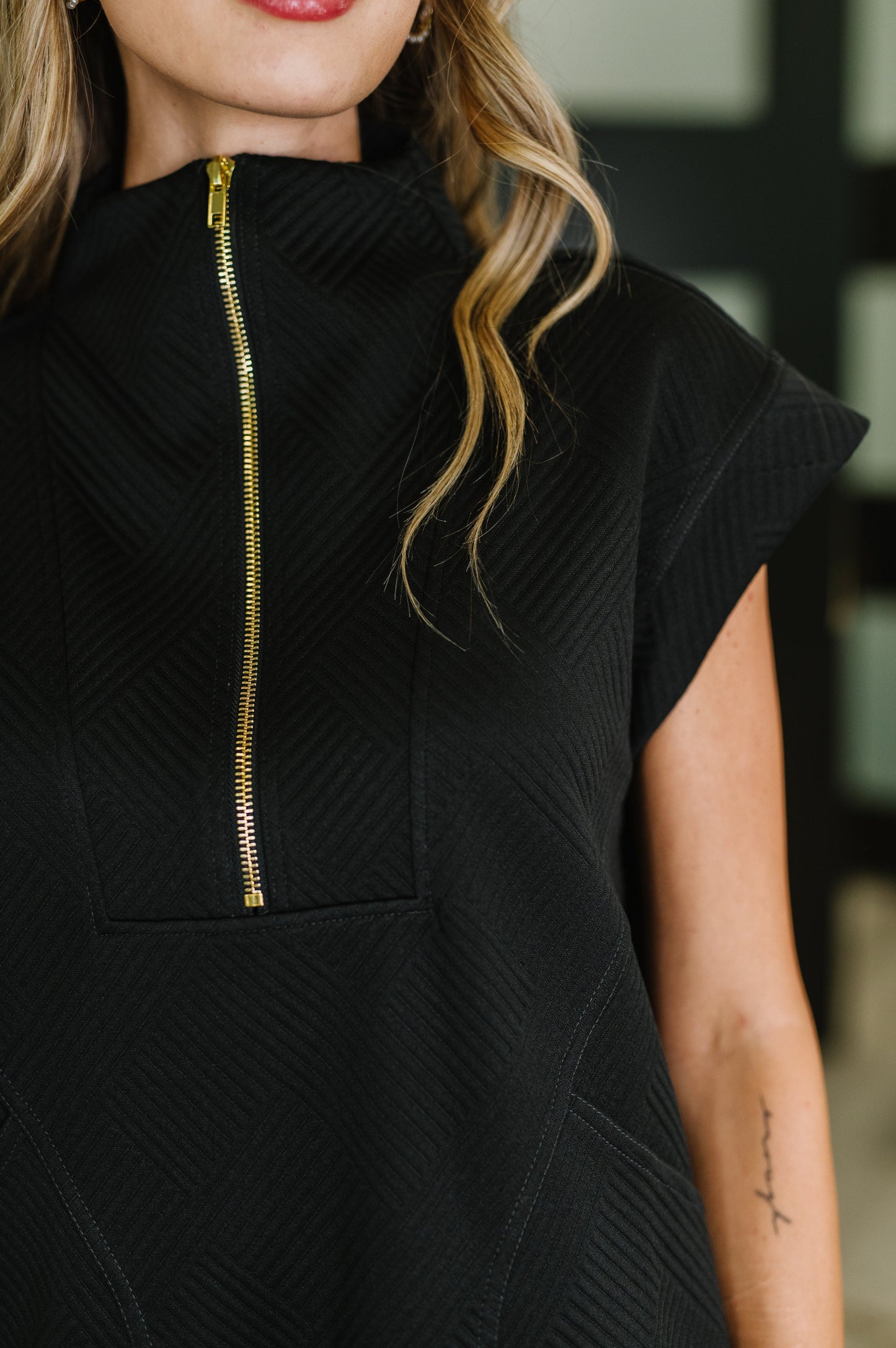 Easy Hustle High Neck Dress in Black - Southern Divas Boutique