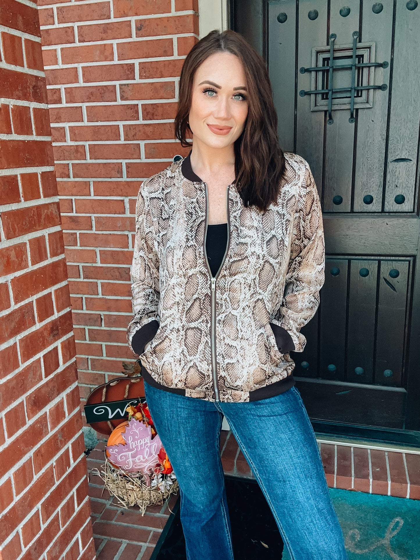 Bonfire Bell Bomber Jacket - Southern Divas Boutique