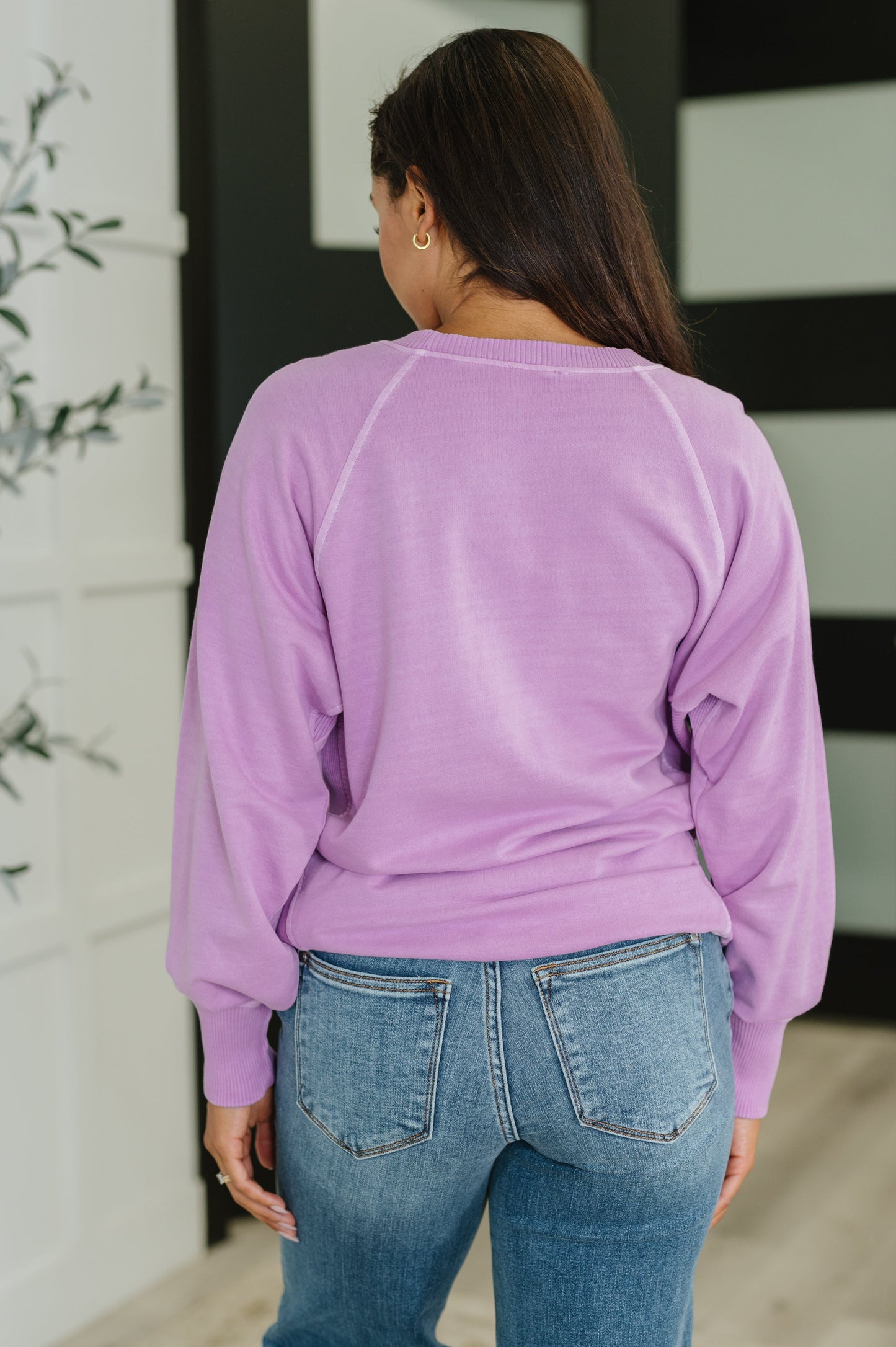 For the Experience Relaxed Pullover in Lavender - Southern Divas Boutique