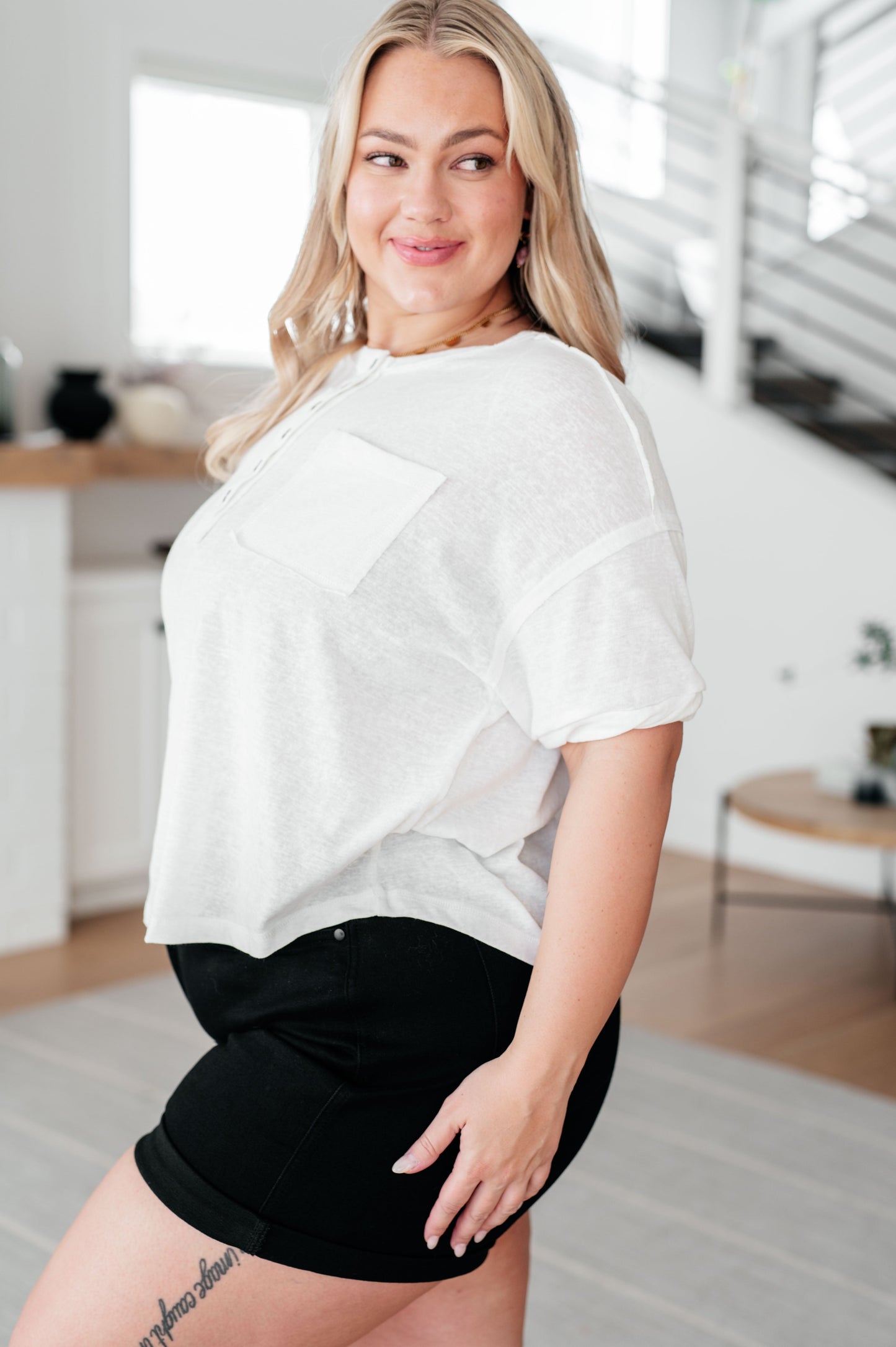 Hipster Henley Top - Southern Divas Boutique