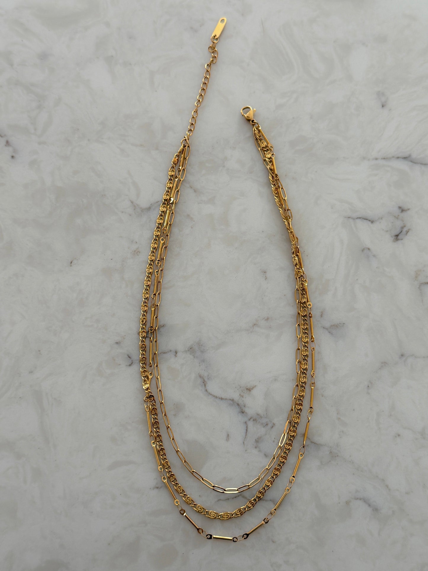 TRIPLE LAYERED NECKLACE - Southern Divas Boutique