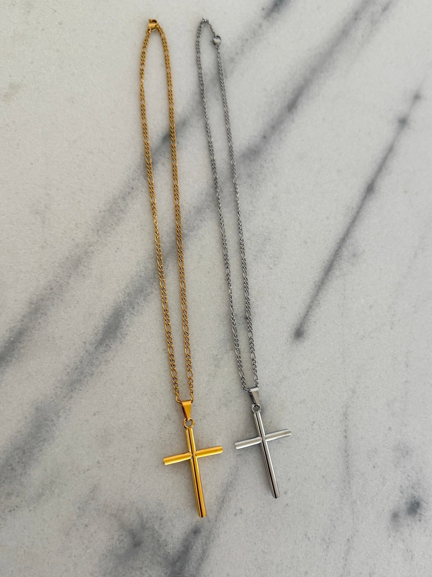 LARGE CROSS NECKLACE - Southern Divas Boutique