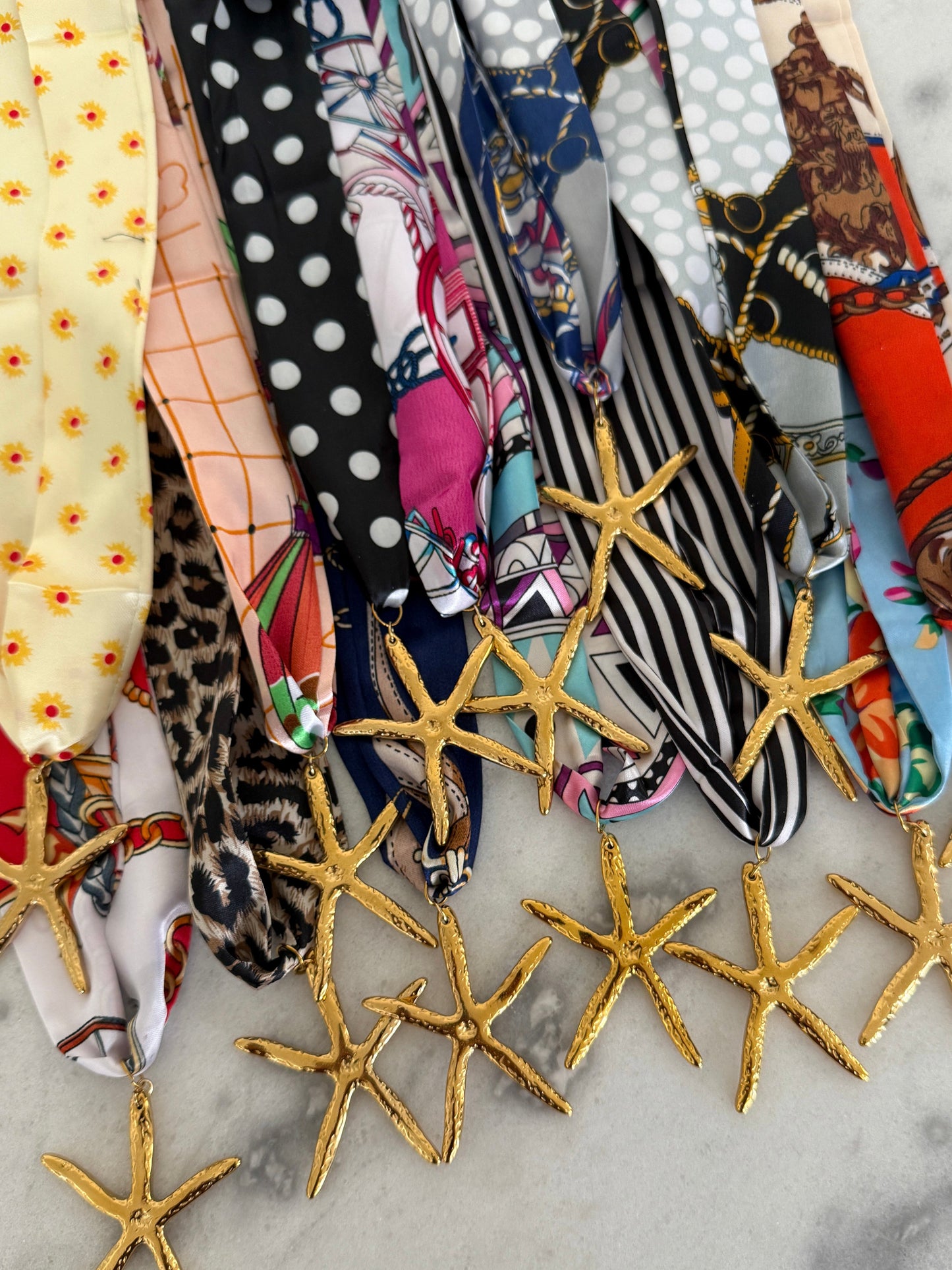 STARFISH SCARF NECKLACE - Southern Divas Boutique