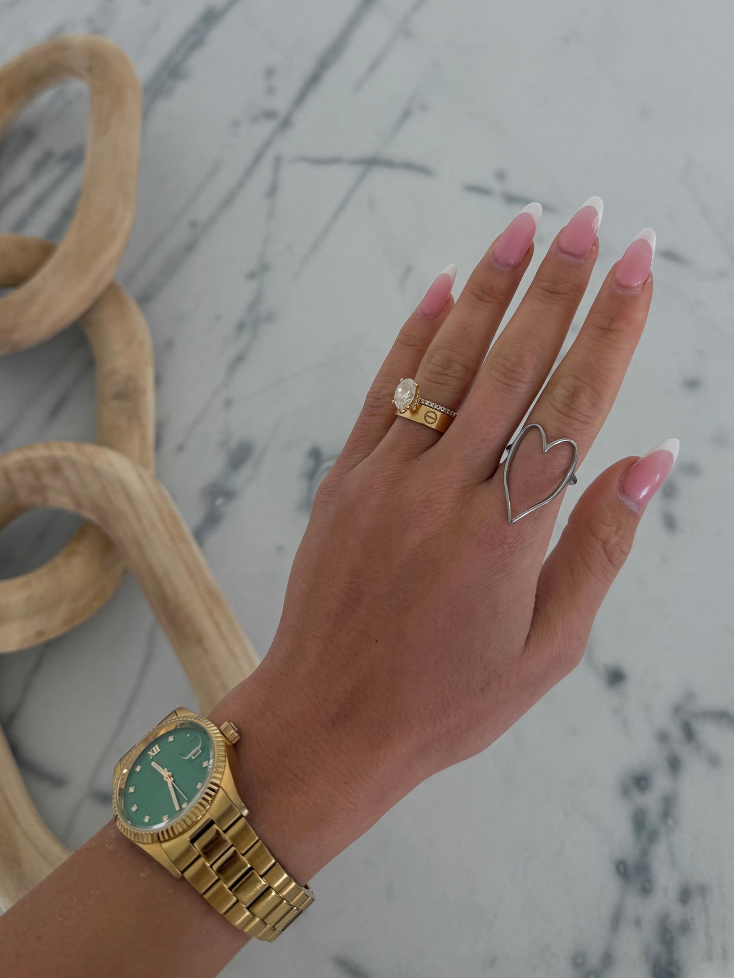 SILVER HEART RING - Southern Divas Boutique