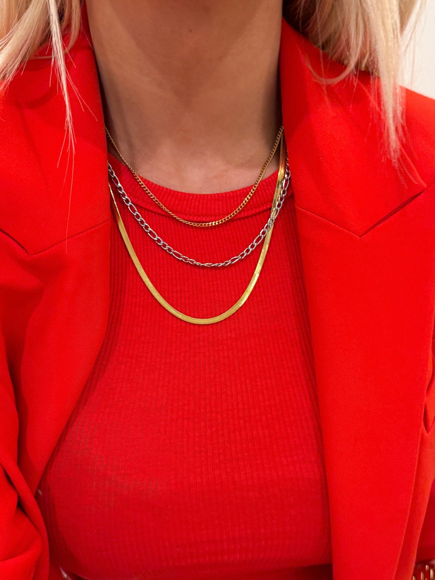 TWO TONED LAYERED NECKLACE - Southern Divas Boutique