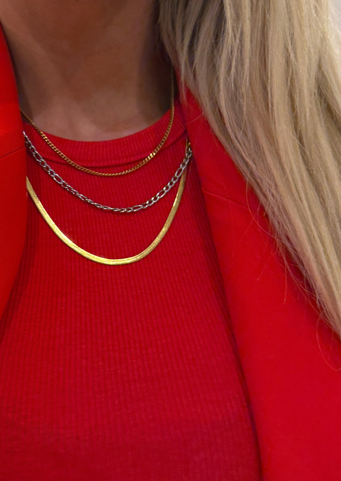 TWO TONED LAYERED NECKLACE - Southern Divas Boutique