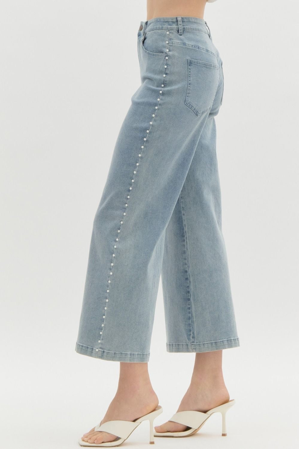 Social Status Pearl Jeans - Southern Divas Boutique