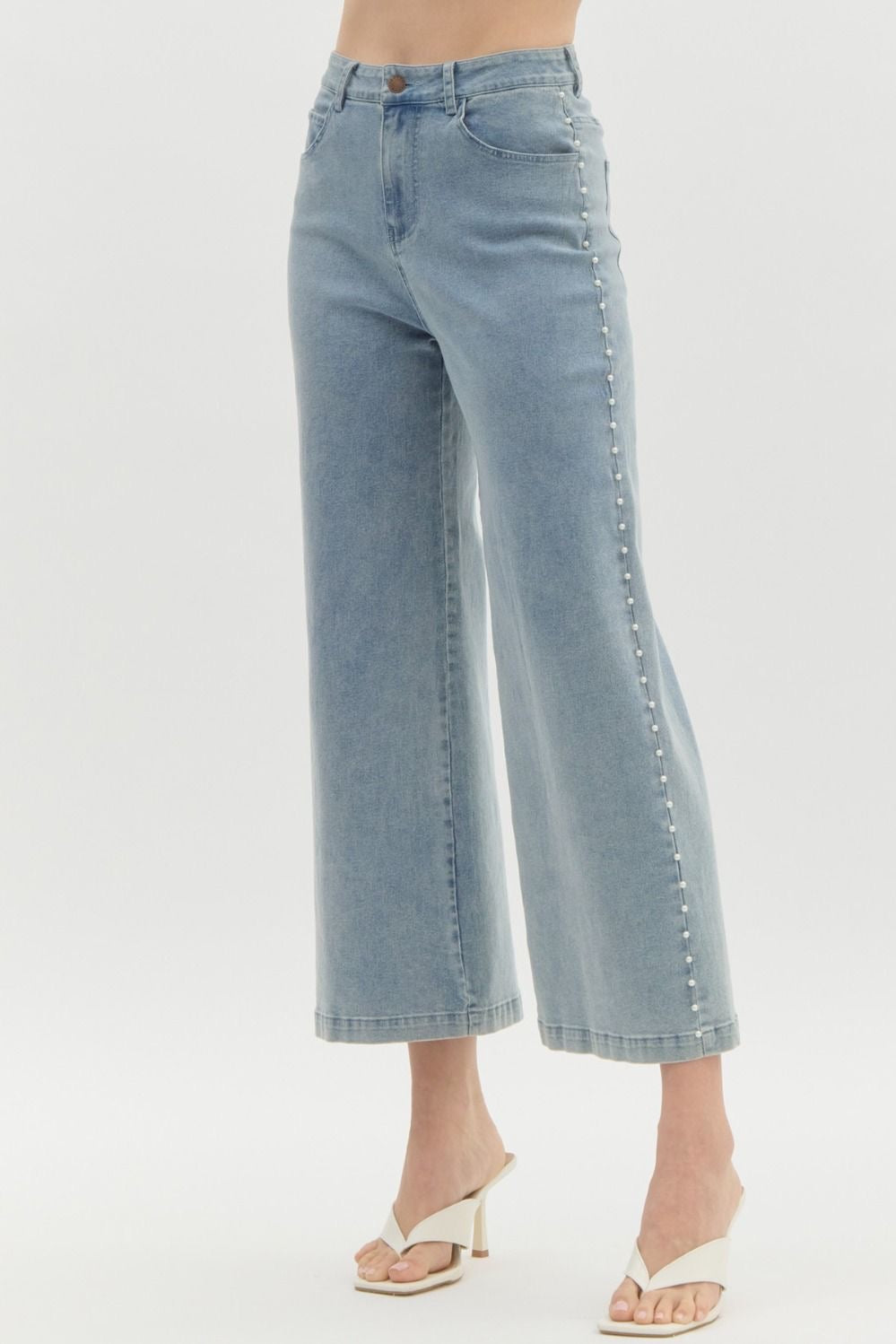Social Status Pearl Jeans - Southern Divas Boutique