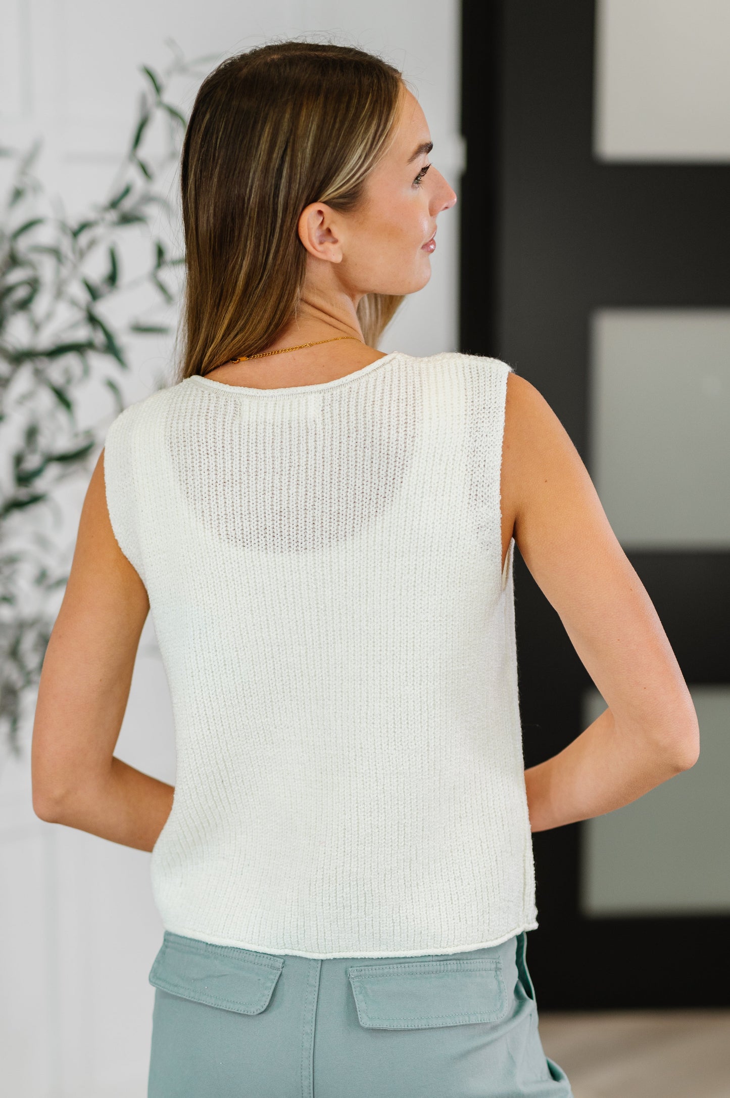 Loose Interpretation Tie Front Knit Vest - Southern Divas Boutique