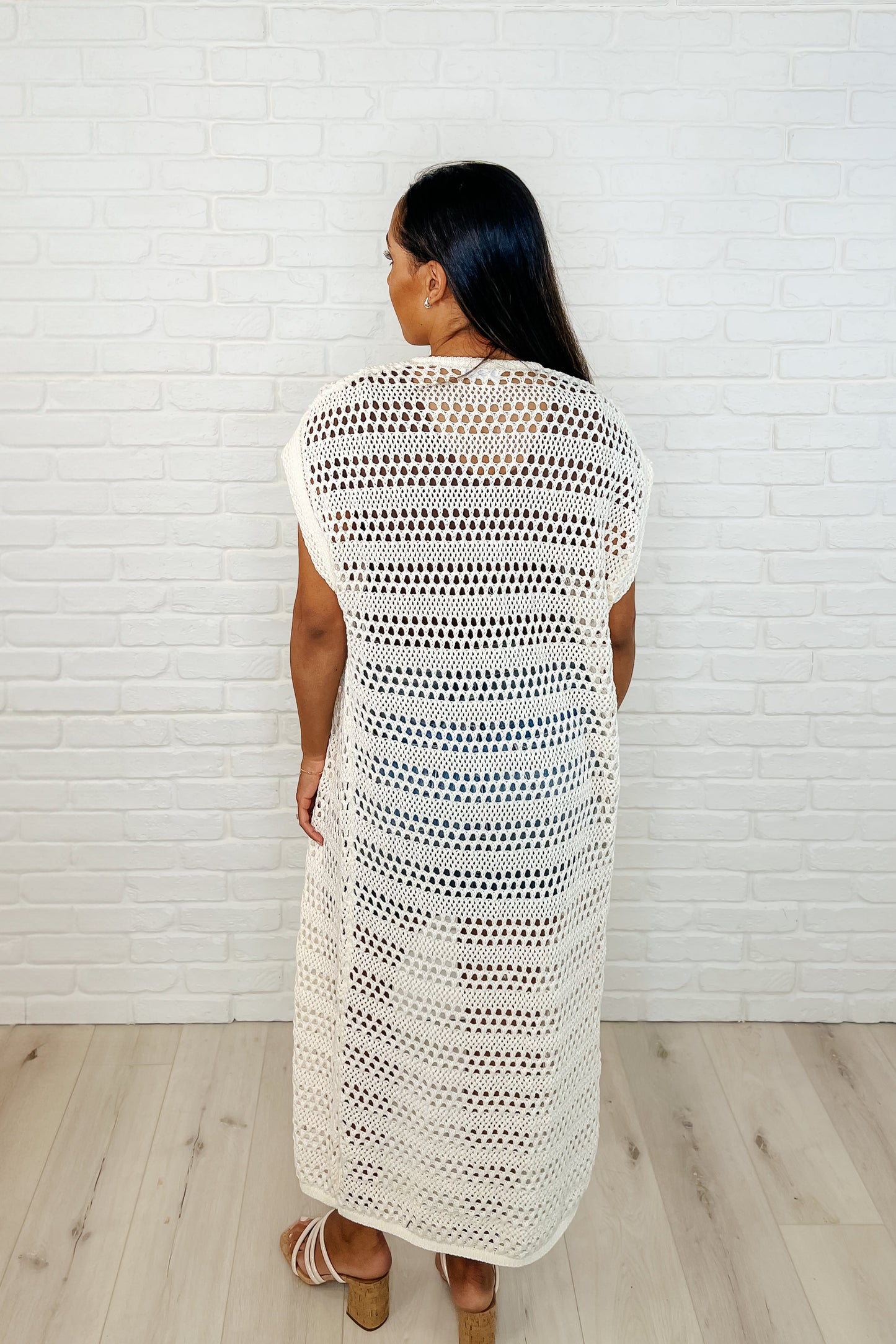 Need the Air Flow Open Front Cardigan in Ivory - Southern Divas Boutique