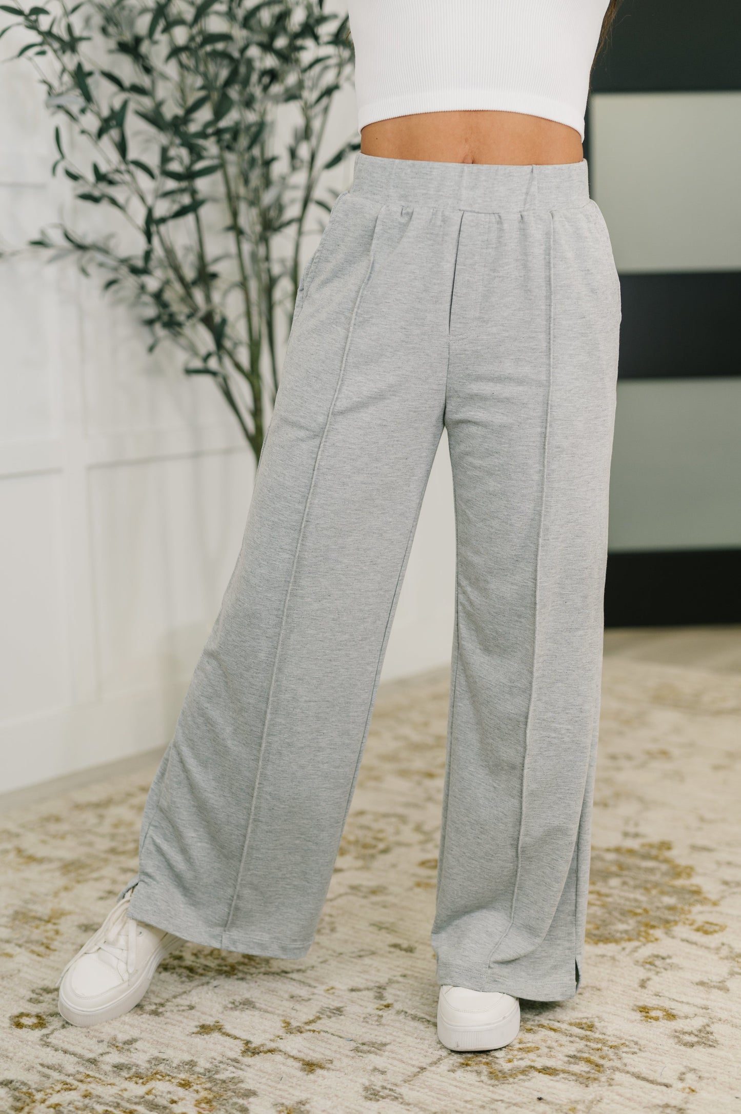 New Discovery Center Seam Wide Leg Pants - Southern Divas Boutique