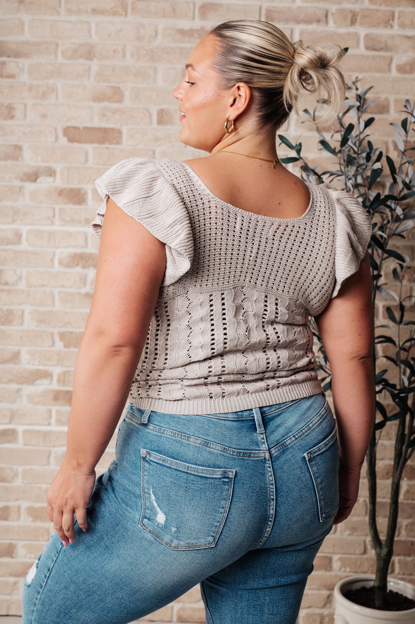 No One Knows Pointelle Knit Top - Southern Divas Boutique