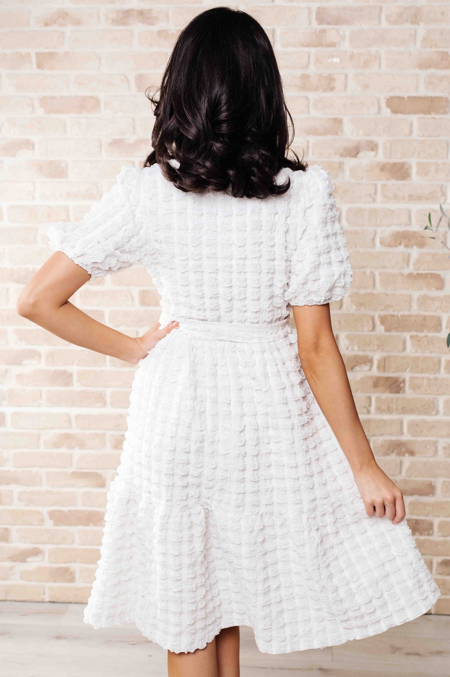 On Cloud Nine Bubble Midi Dress - Southern Divas Boutique