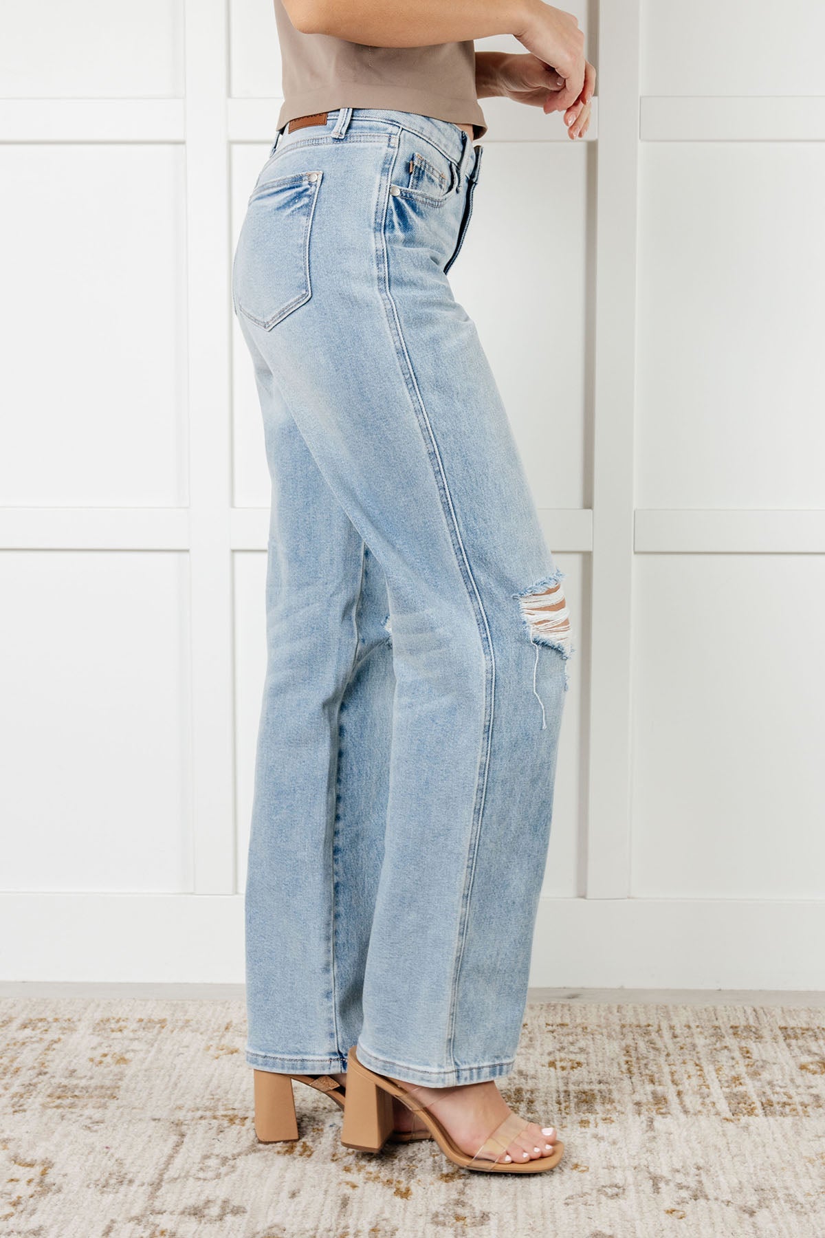 Patricia High Rise Rigid Magic 90's Straight Jeans - Southern Divas Boutique