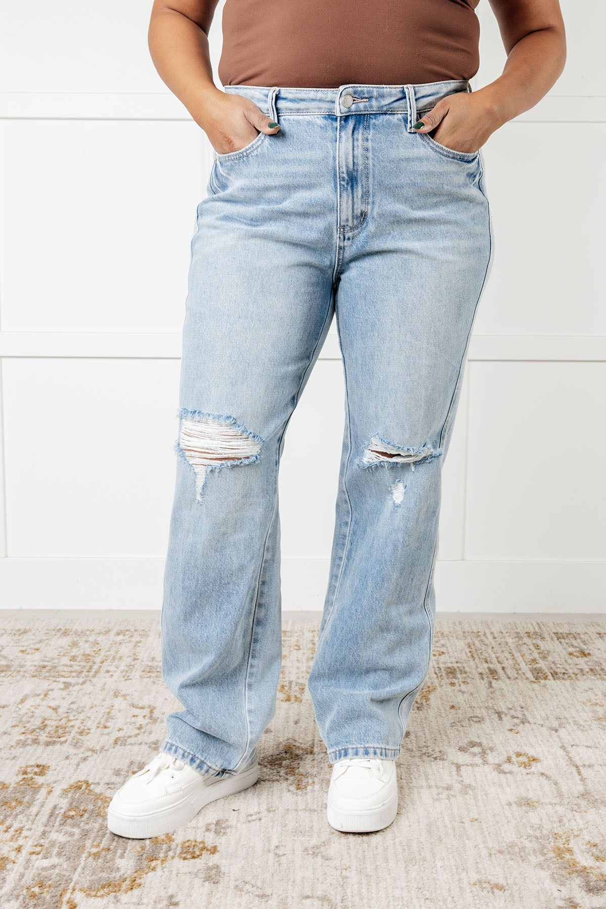 Patricia High Rise Rigid Magic 90's Straight Jeans - Southern Divas Boutique