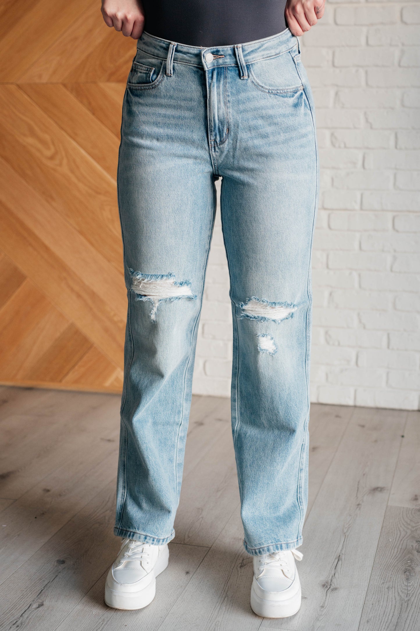 Patricia High Rise Rigid Magic 90's Straight Jeans - Southern Divas Boutique