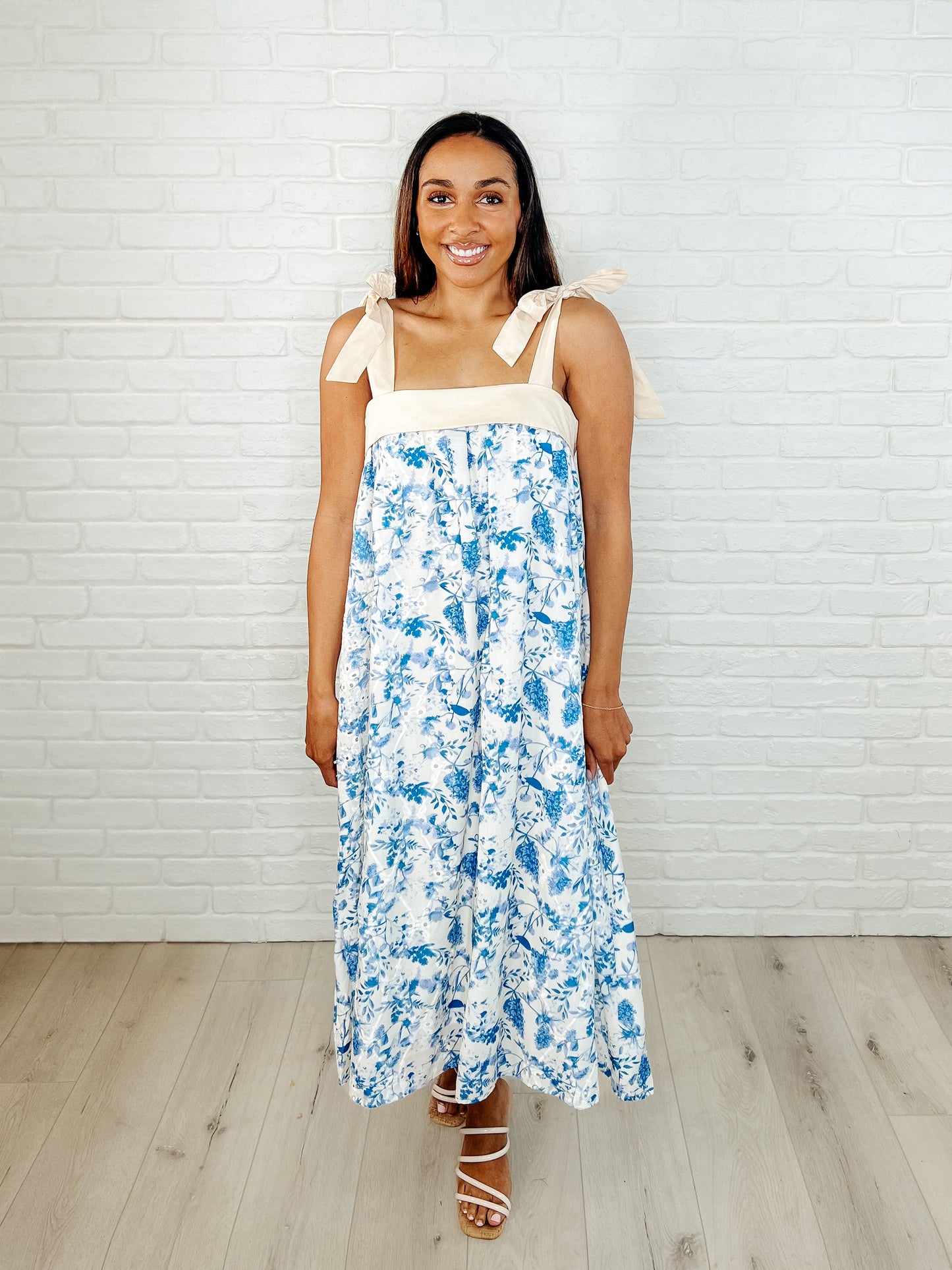 Prepare the Yacht Square Neck Dress - Southern Divas Boutique