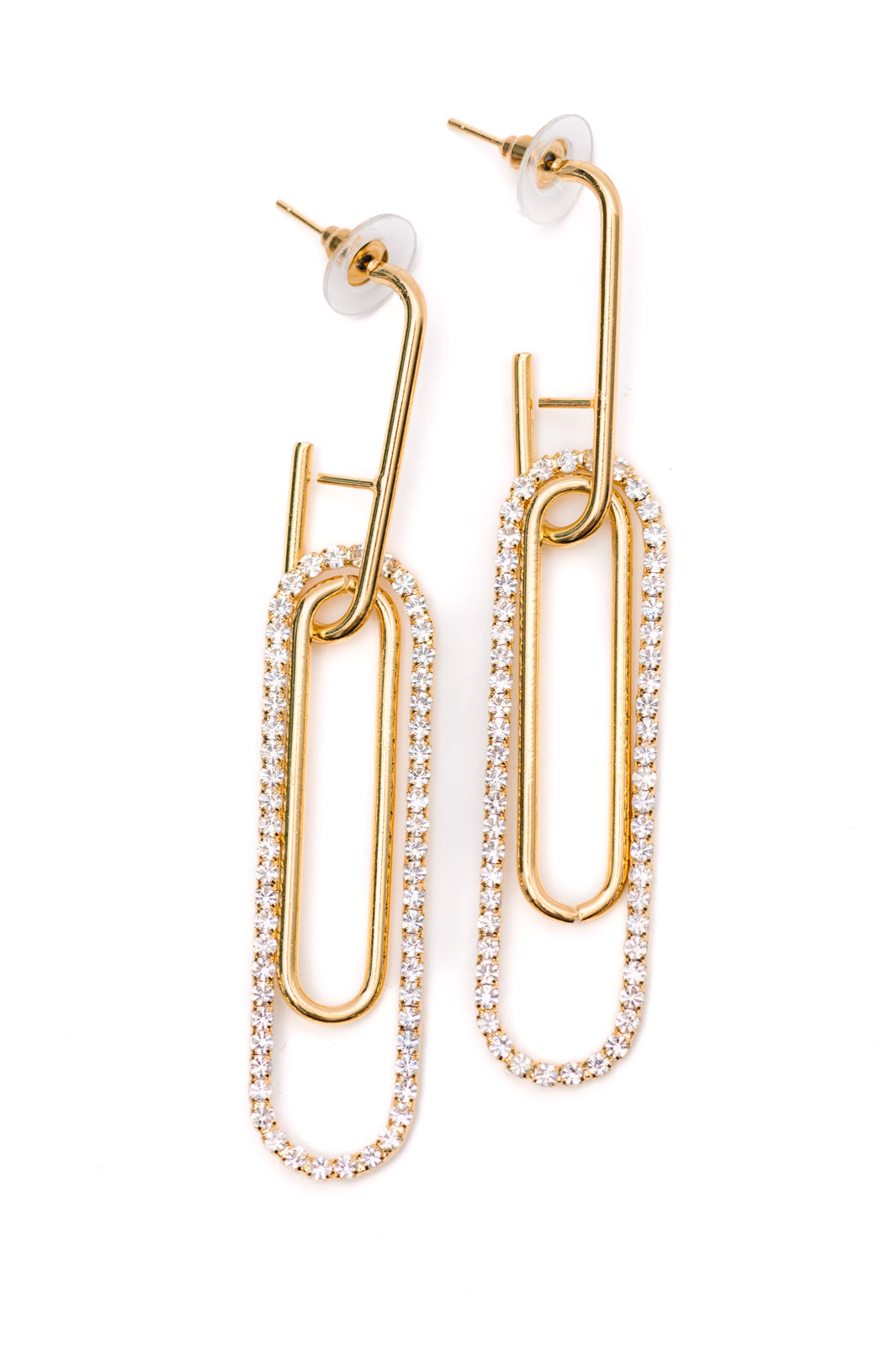 Sonia Link Earrings In Gold - Southern Divas Boutique