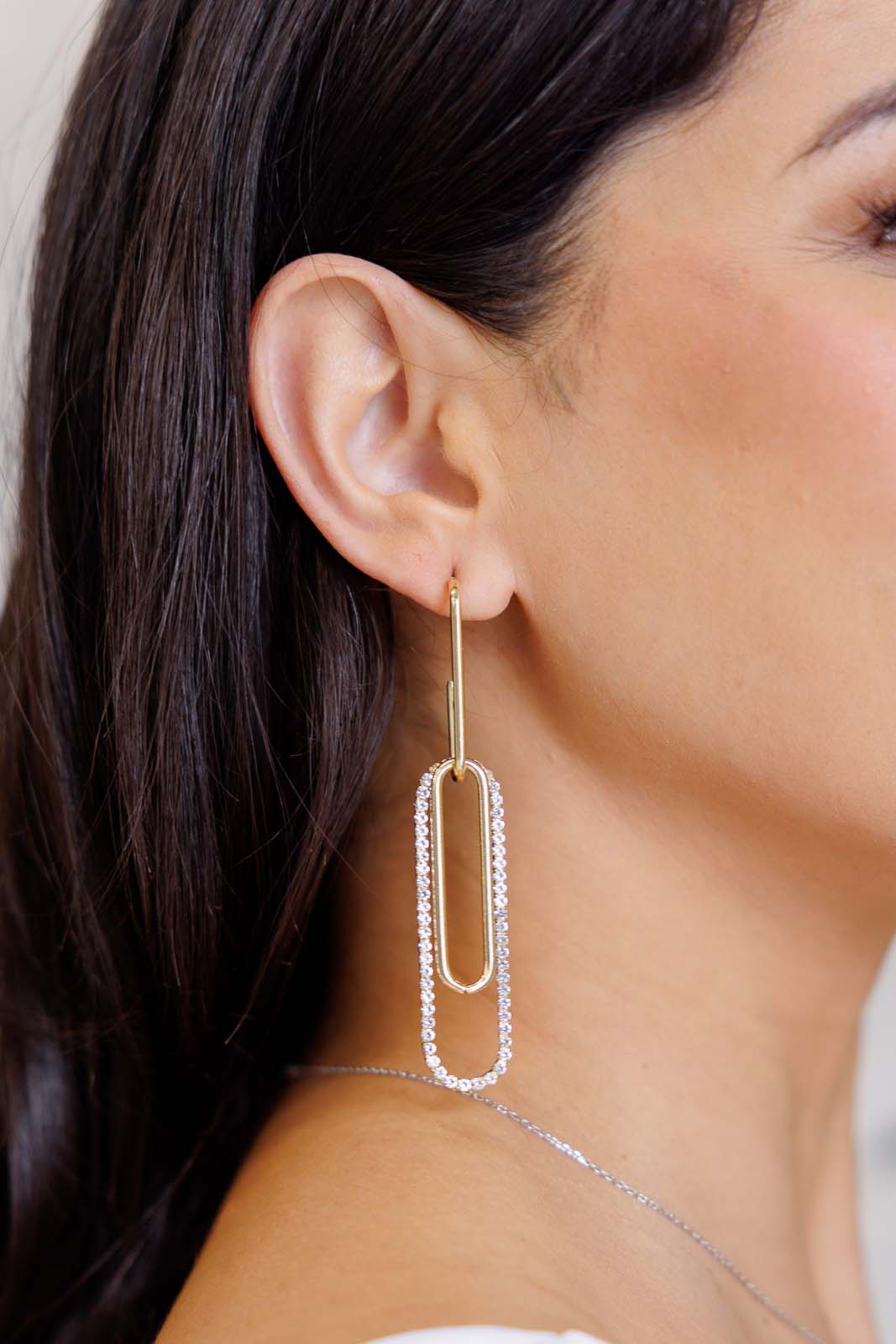Sonia Link Earrings In Gold - Southern Divas Boutique