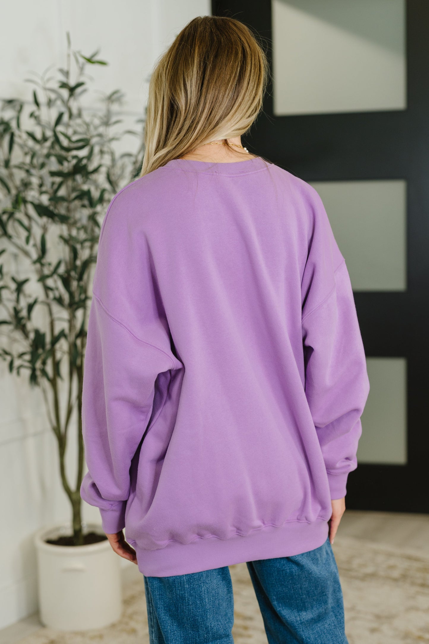 Sunday Snug Relaxed Pullover in Lavender - Southern Divas Boutique