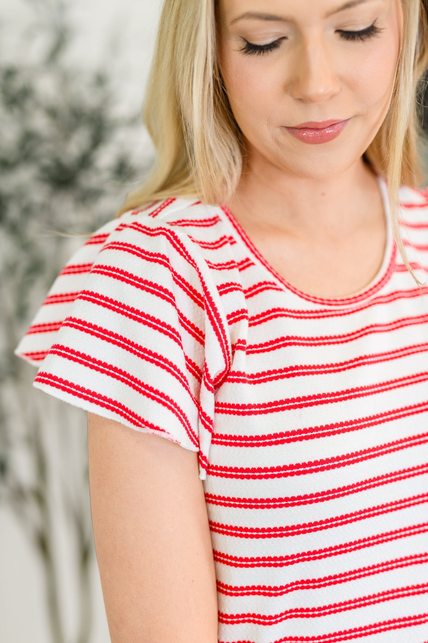 Sunny Stripes Casual Flutter Sleeve Dress - Southern Divas Boutique