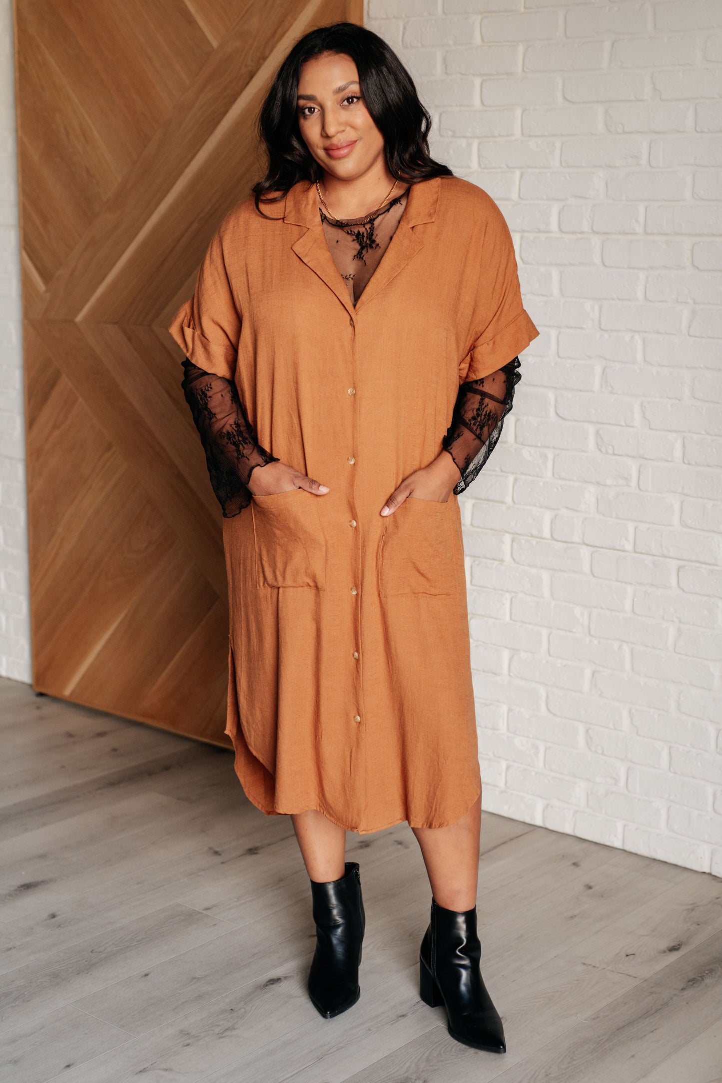 Sure to Be Great Shirt Dress - Southern Divas Boutique