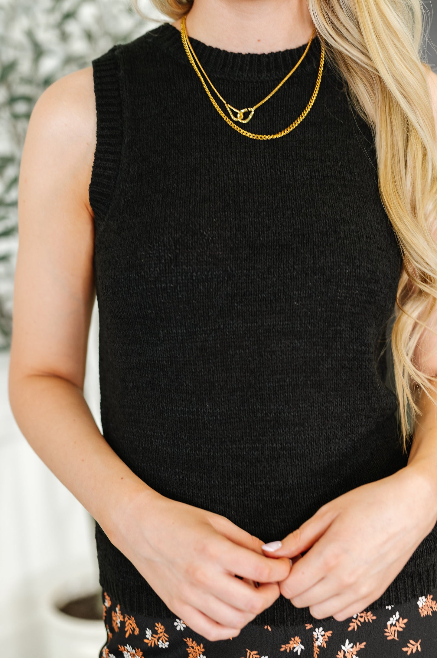 Tank You Very Much Knit Tank in Black - Southern Divas Boutique