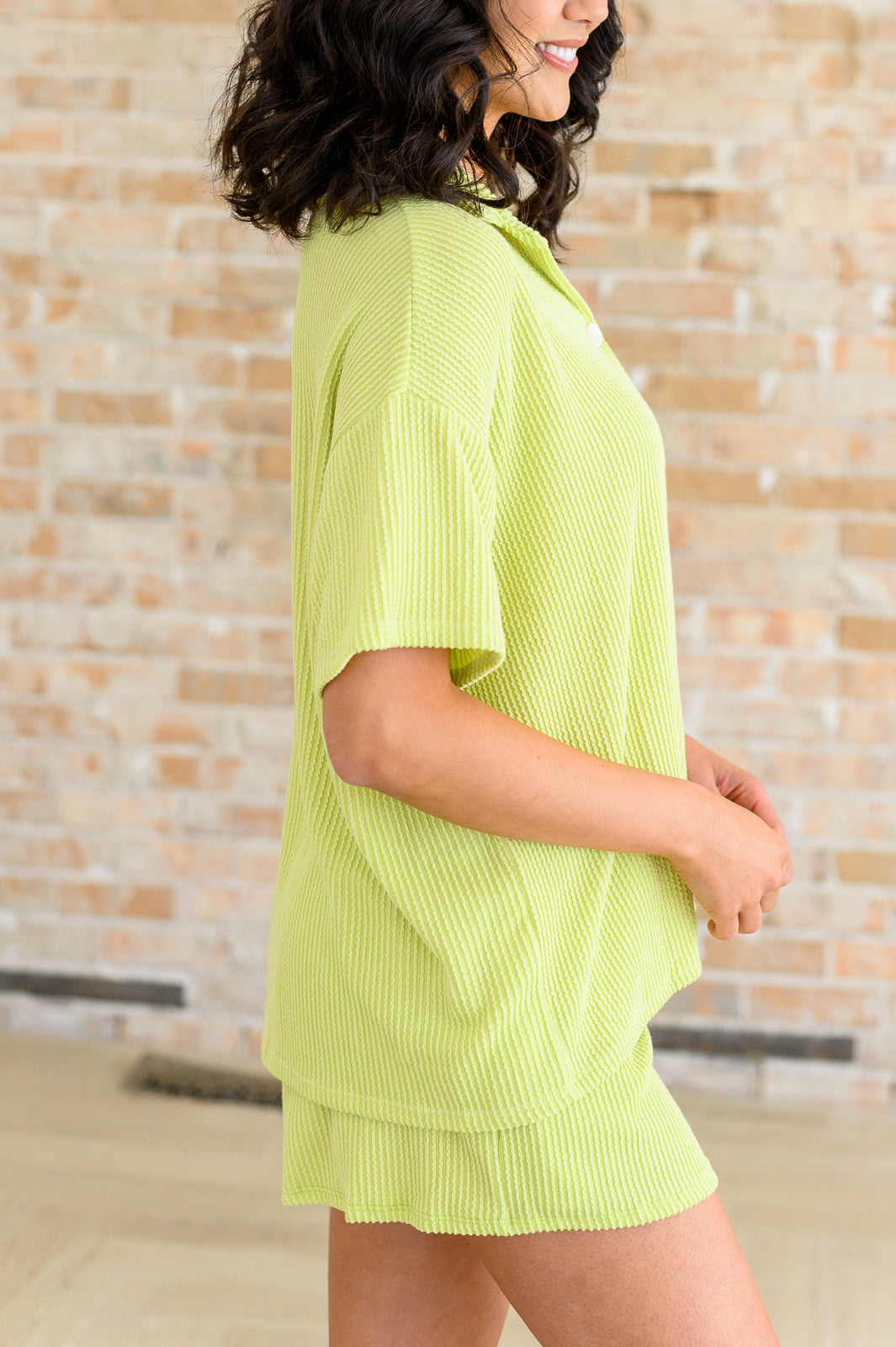 Two's Company Ribbed Button Down - Southern Divas Boutique
