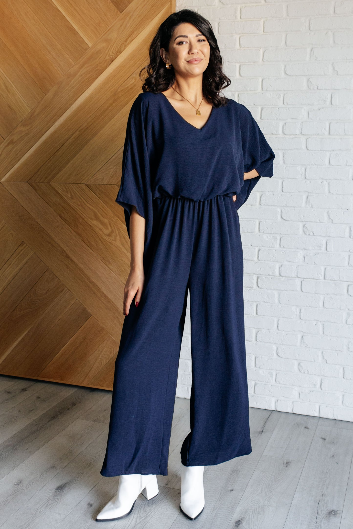 Up to Something Wide Leg Jumpsuit - Southern Divas Boutique