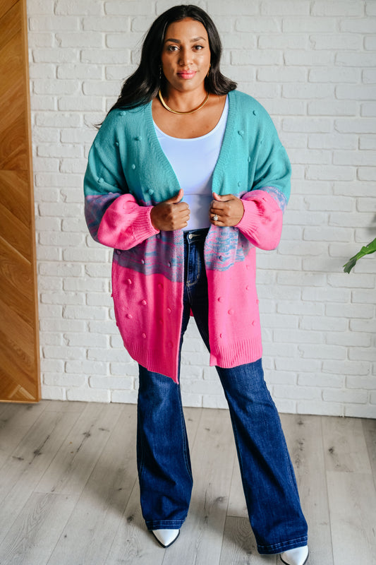 When We're Grooving Open Front Cardigan - Southern Divas Boutique