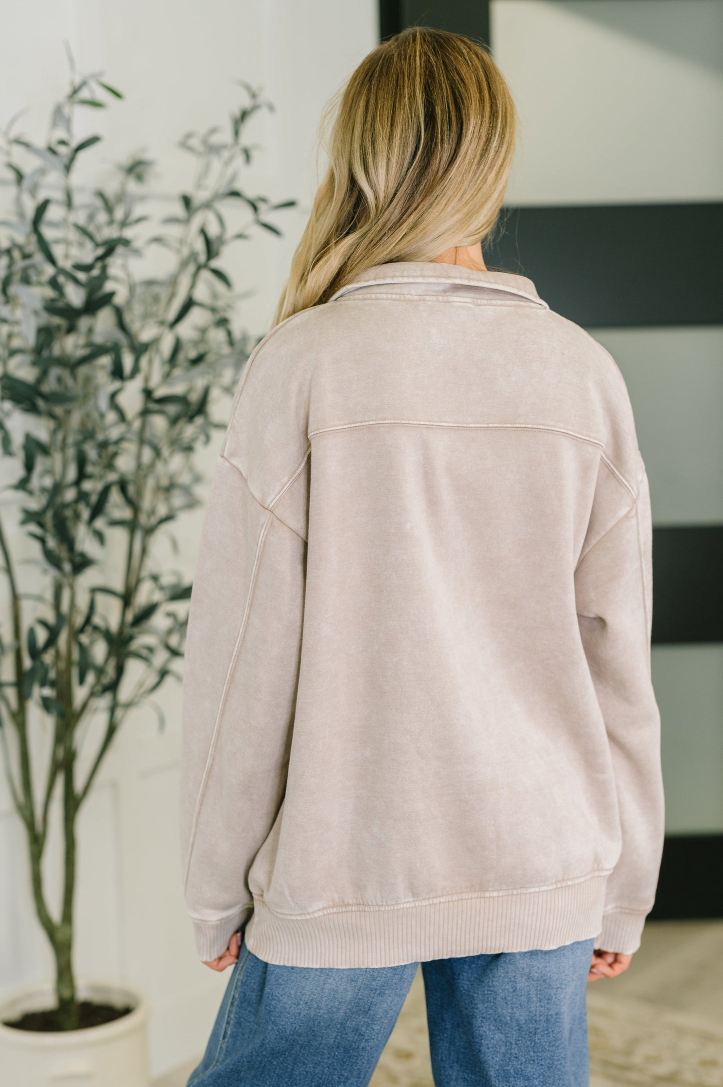 You Should Know Half Zip Pullover in Ash Mocha - Southern Divas Boutique