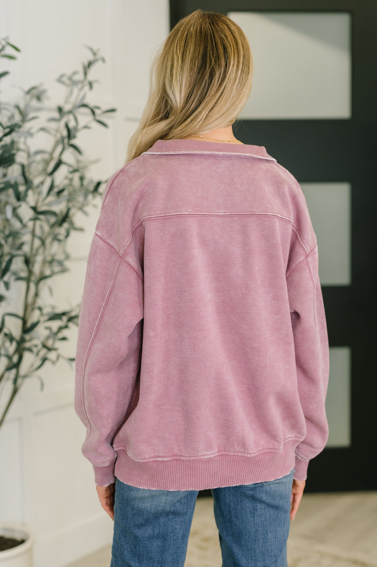 You Should Know Half Zip Pullover in Light Rose - Southern Divas Boutique