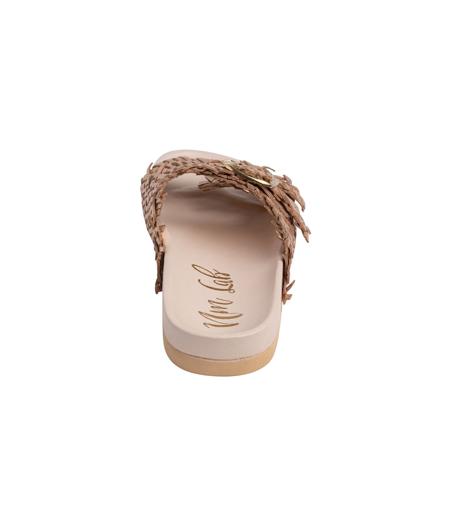 Intertwine Dual Woven Strap Slide in Champagne - Southern Divas Boutique