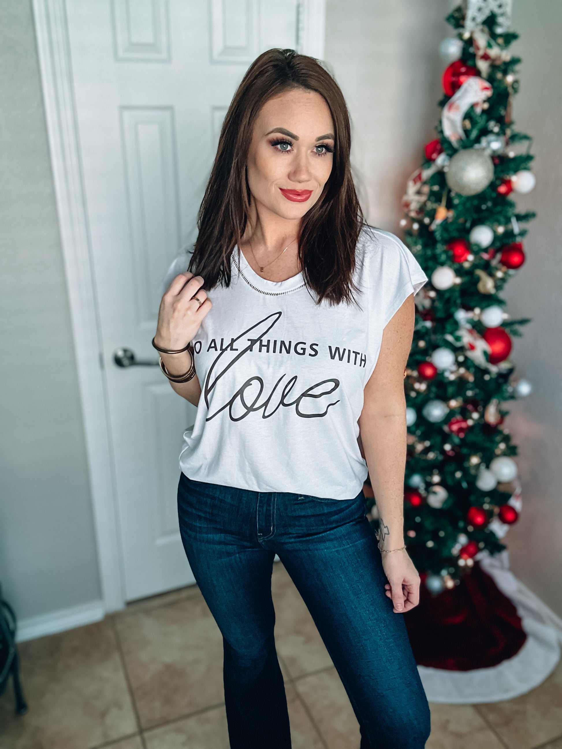 All Things In Love Tee - Southern Divas Boutique